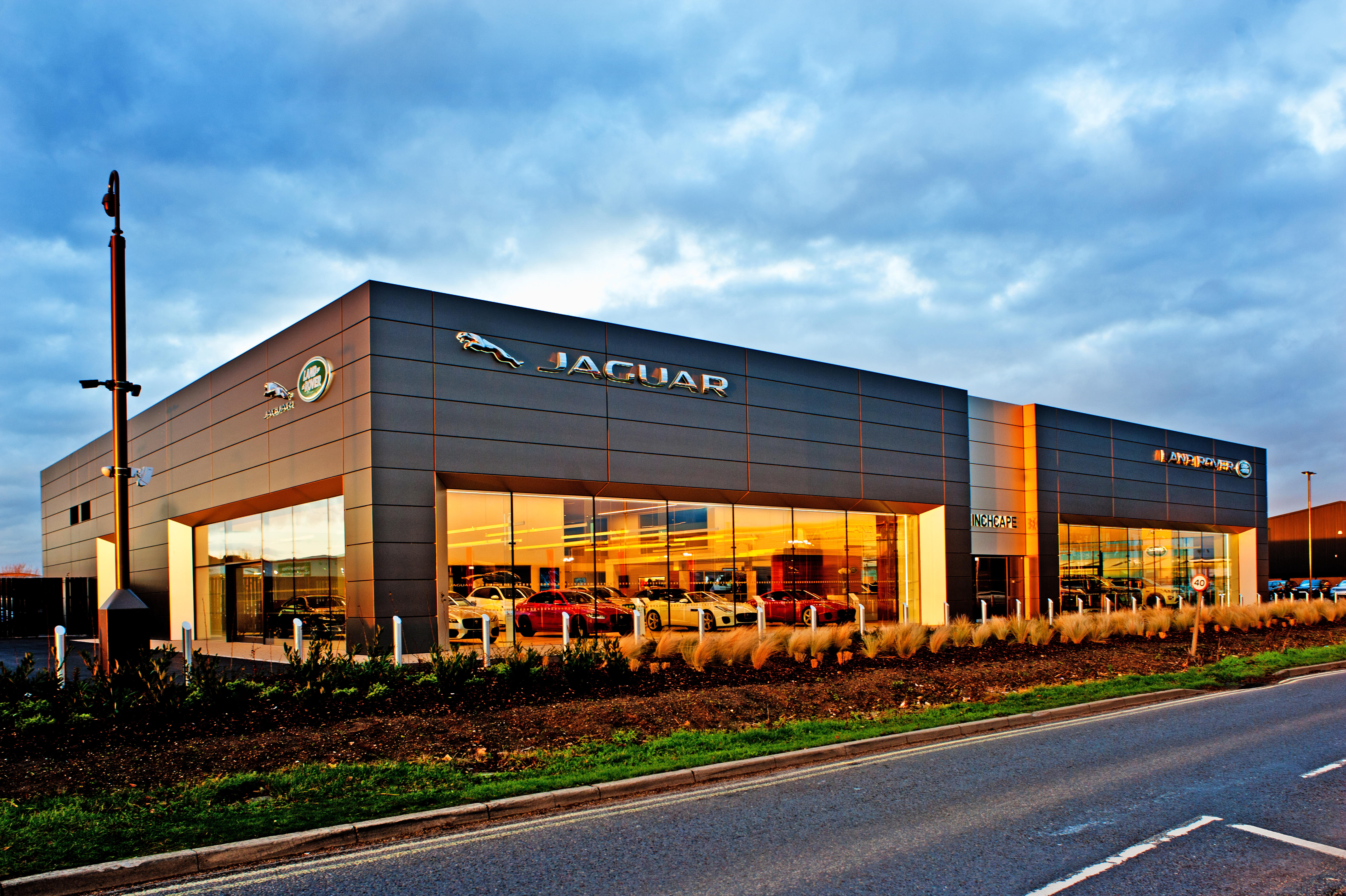 A Jaguar Land Rover dealership