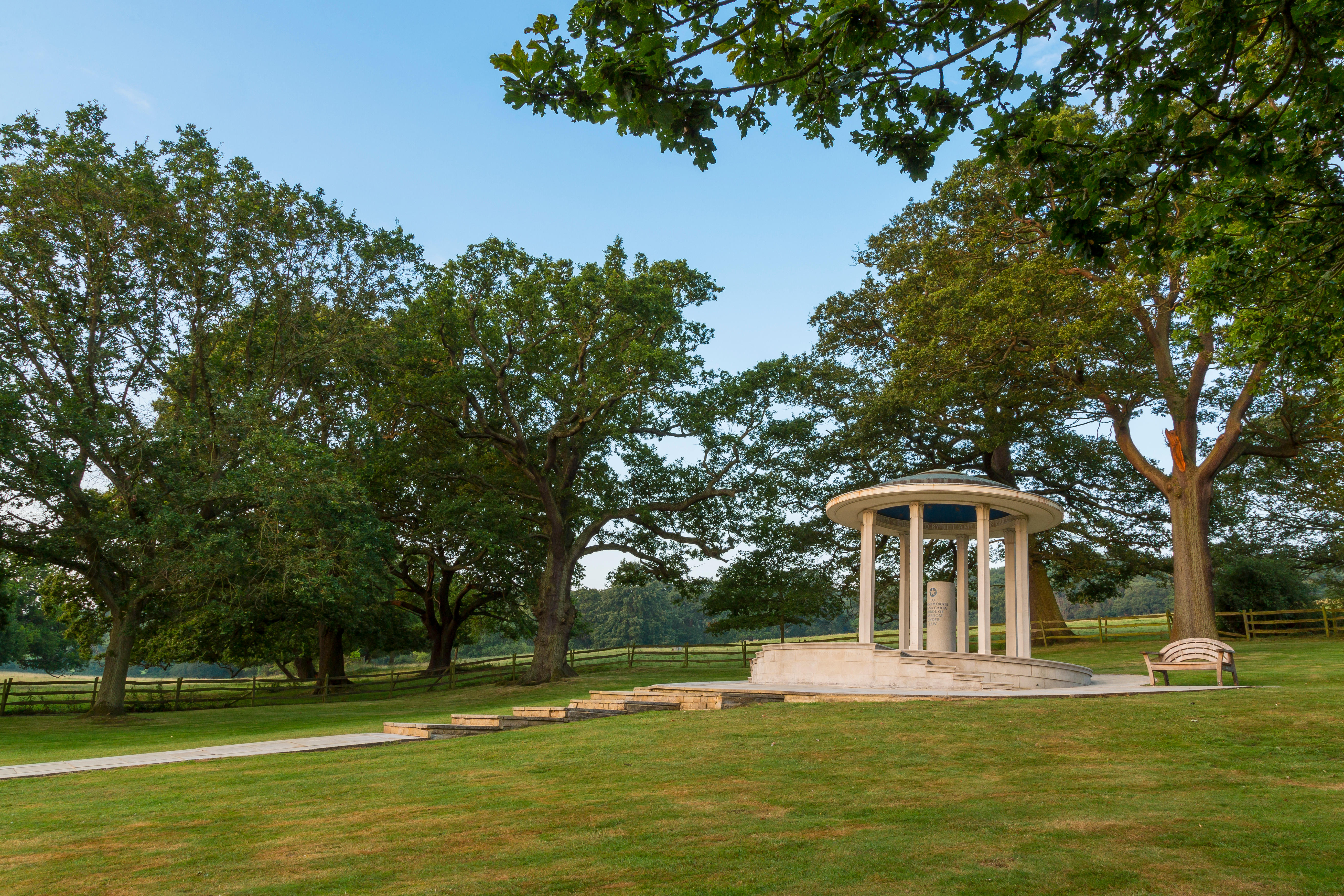 The Magna Carta Memorial at Runnymede, Surrey, England
