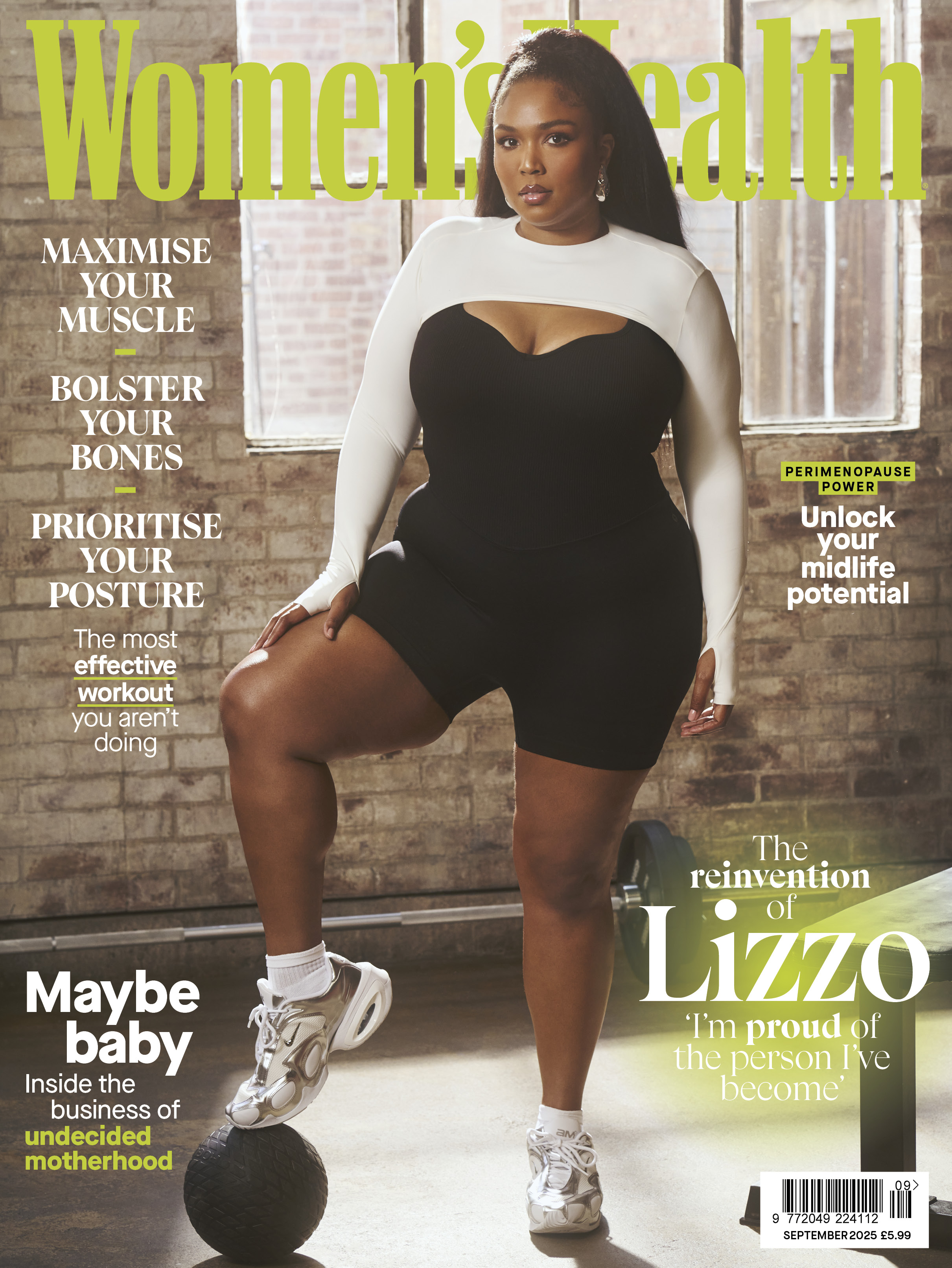 Lizzo on the cover of Women's Health UK magazine