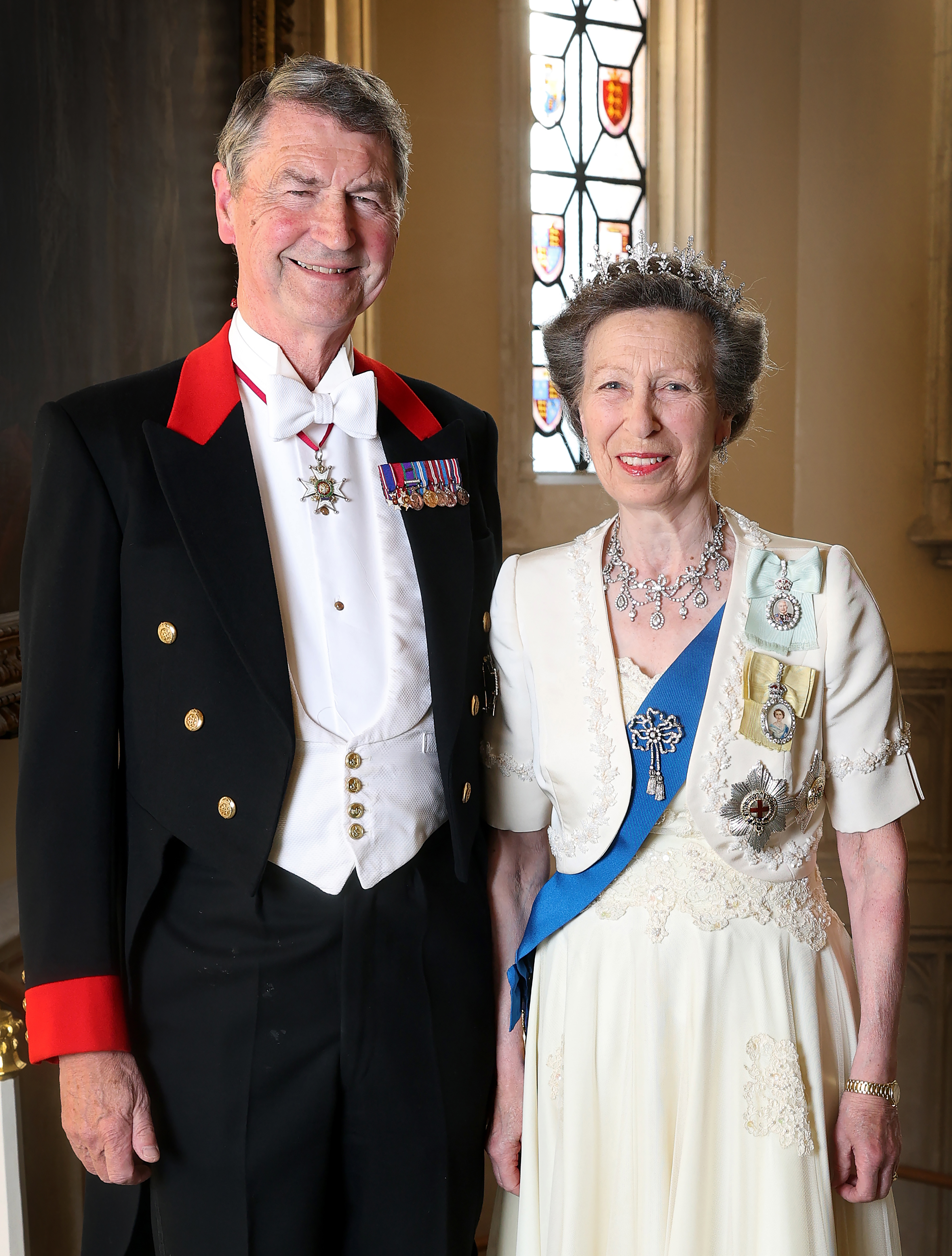 Vice Admiral Sir Tim Laurence and the Princess Royal