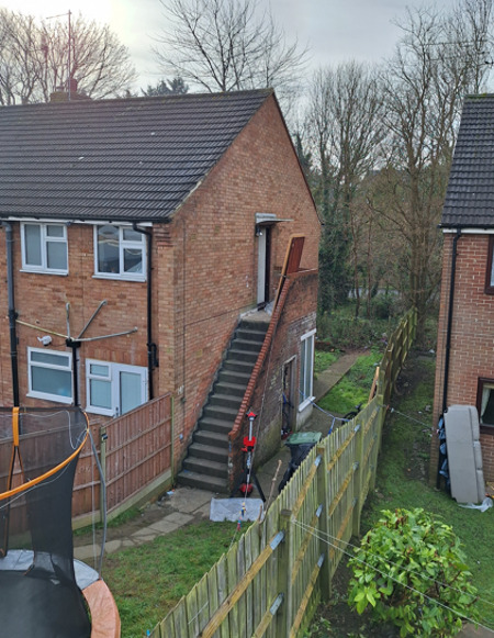 The flat building where Jacob Clark murdered Diane Cleary. (Bedfordshire Police/ PA)