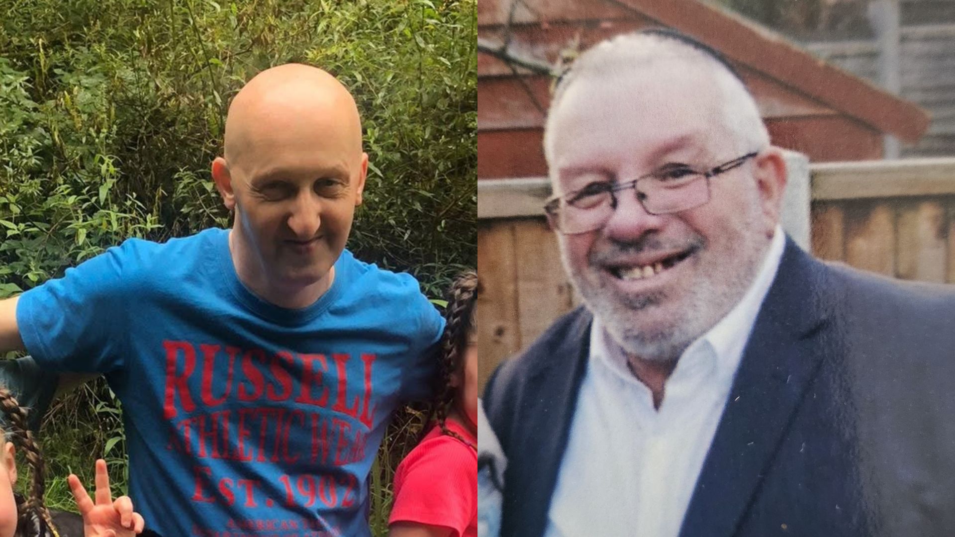 Worshipper Adrian Daulby (left) and security guard Melvin Cravitz were killed during the terror attack