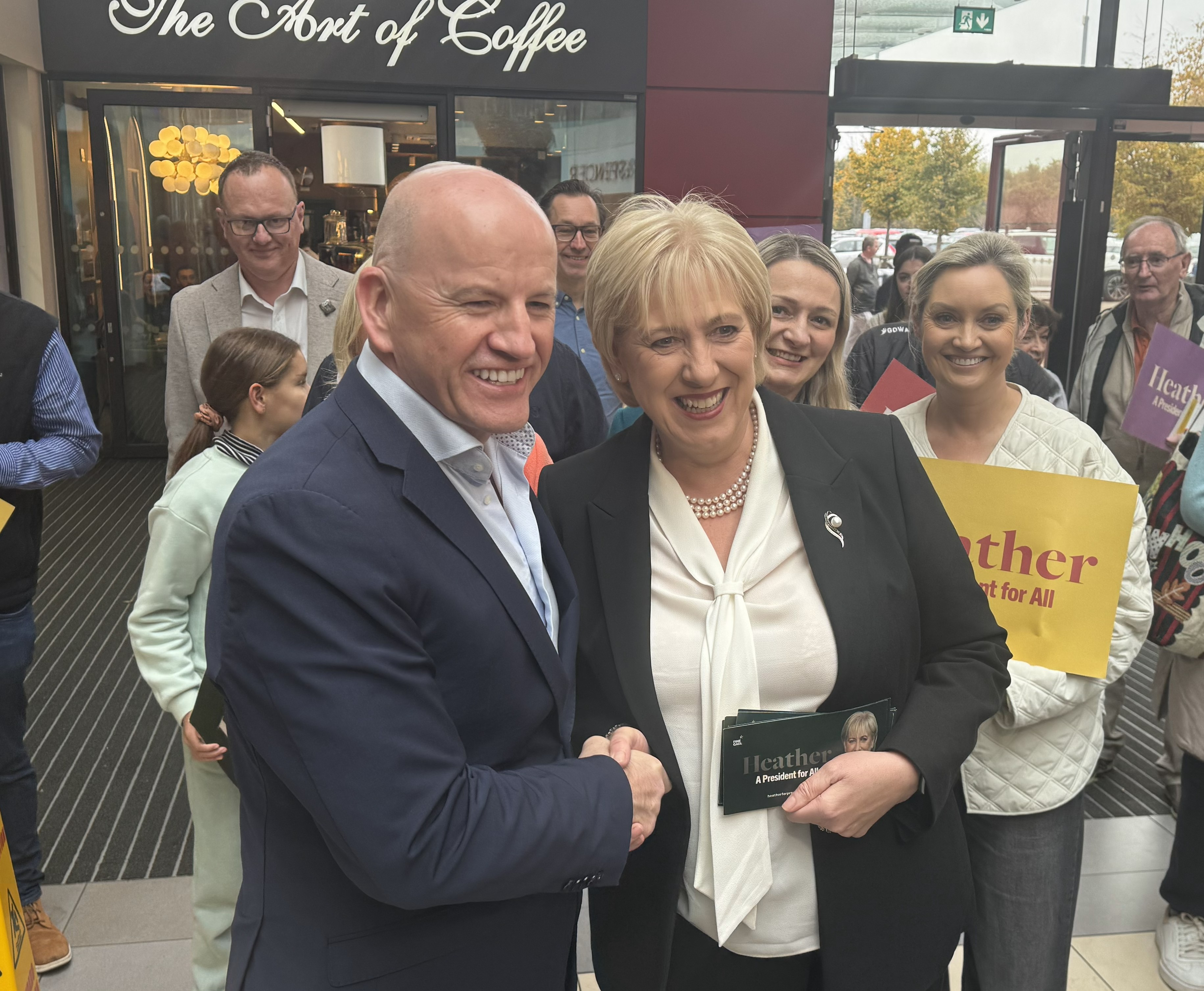 Sean Gallagher with Heather Humphreys