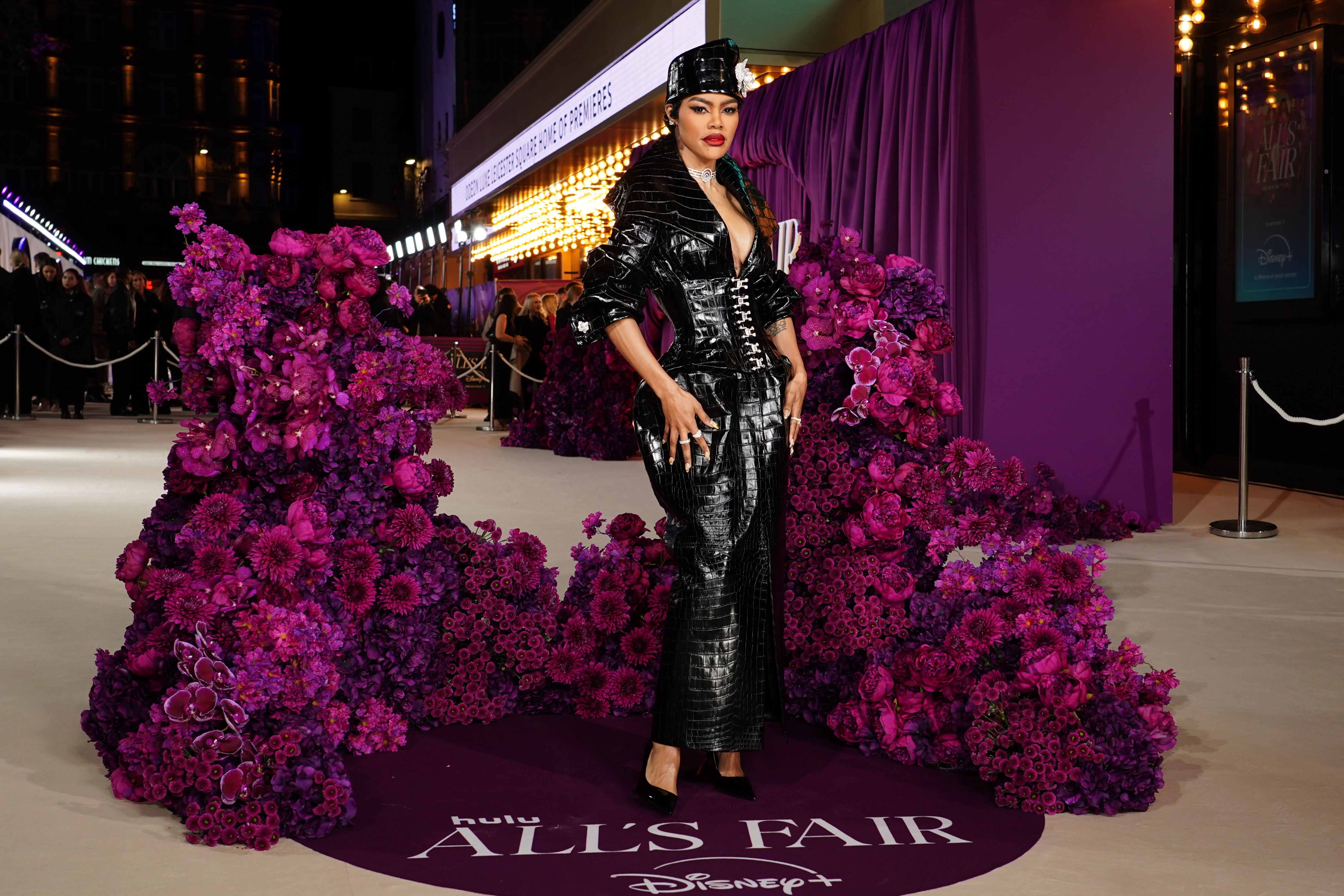 Teyana Taylor at the London premiere of the Disney+ series All's Fair