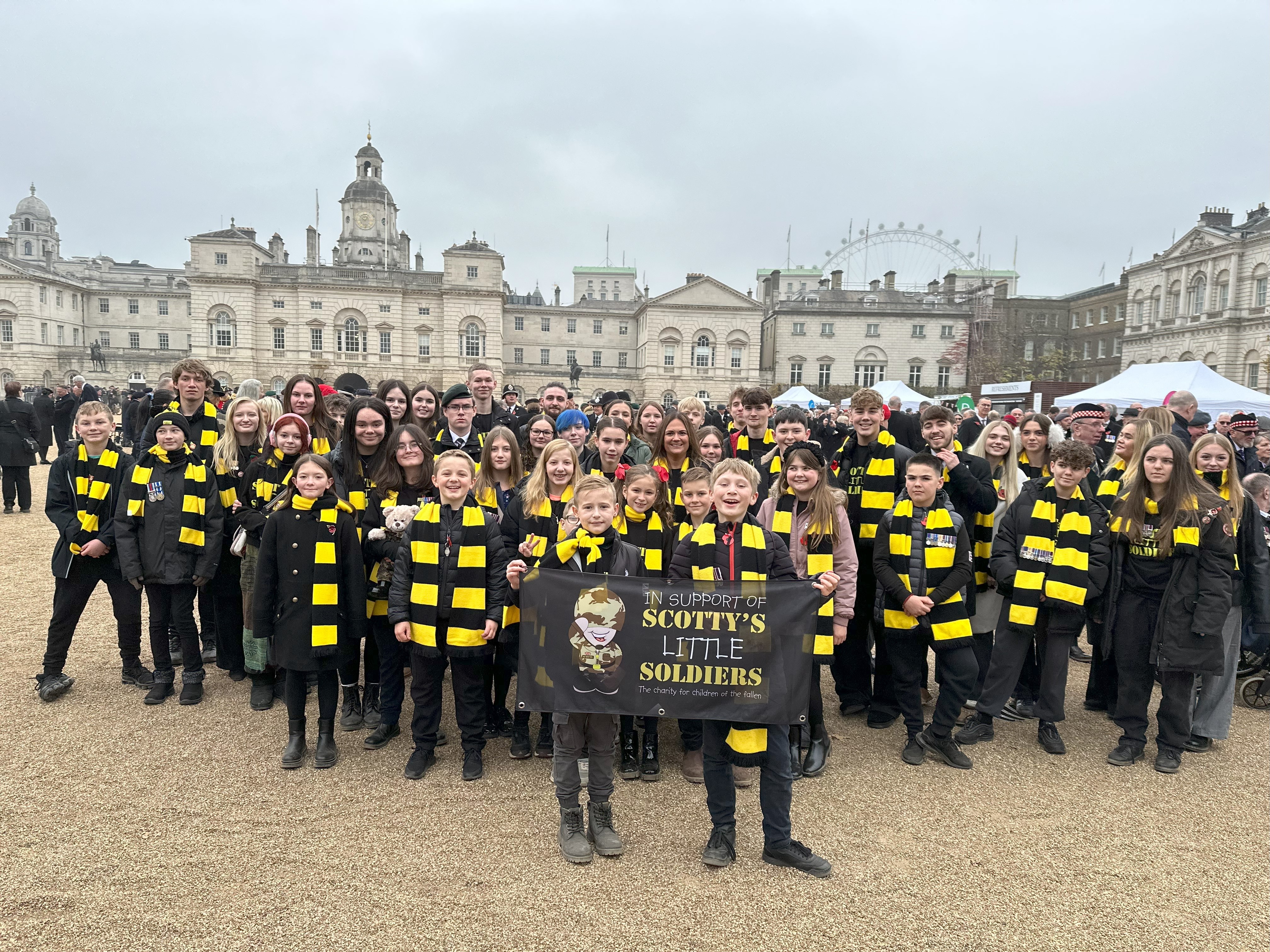 Scotty's Little Soldiers members during Remembrance events in 2024