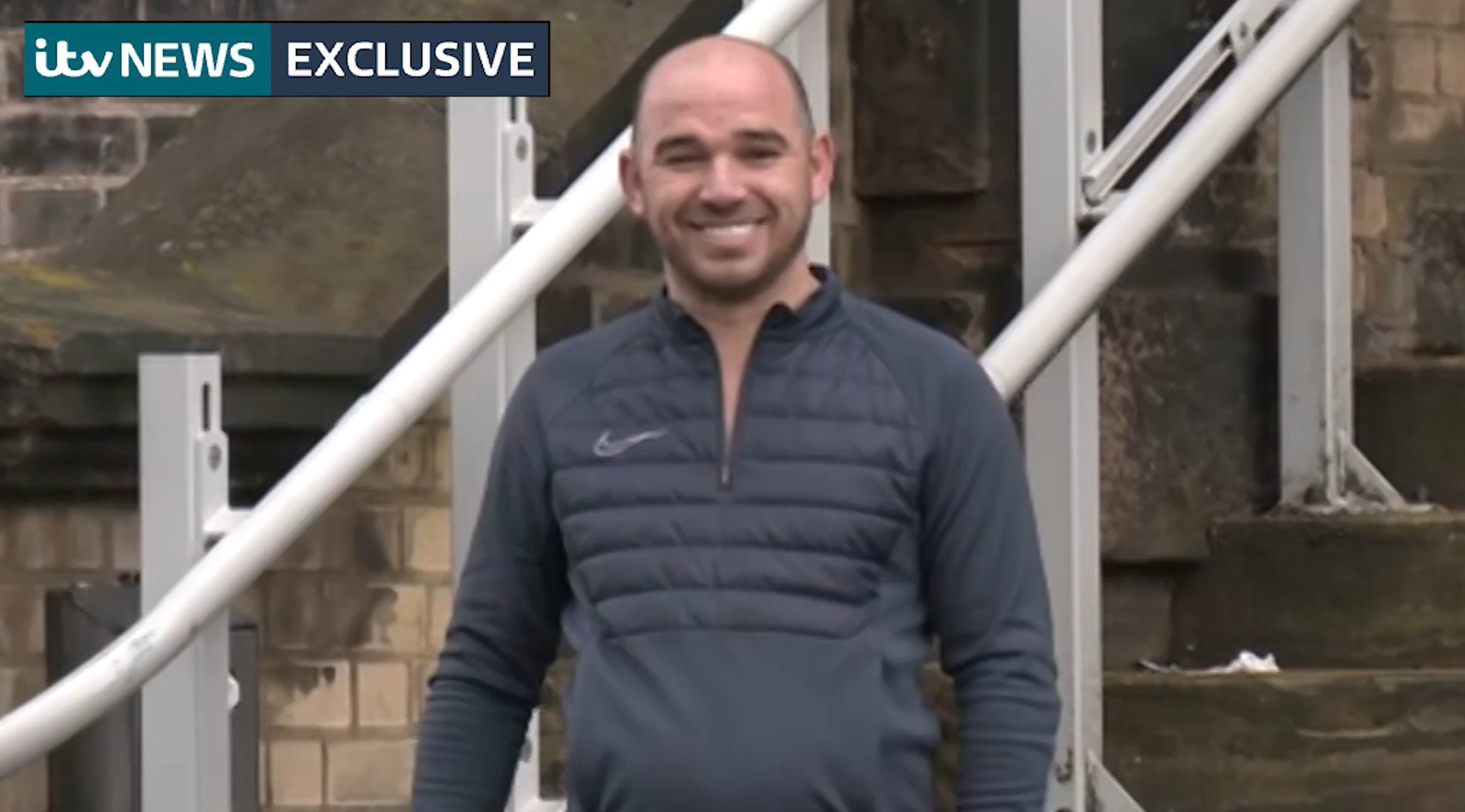 A screengrab taken of Billy Smith outside a police station on Thursday