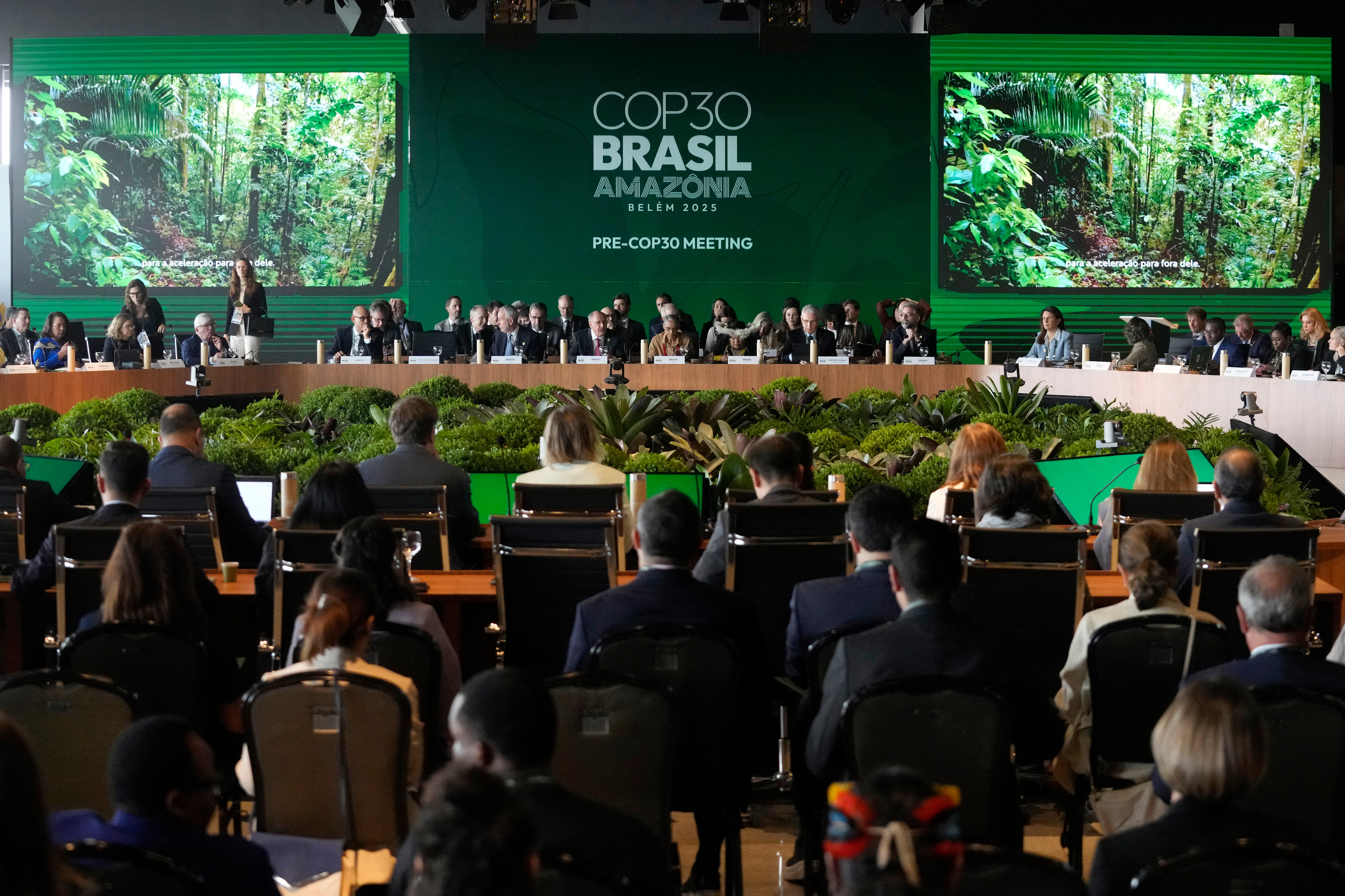 The opening ceremony of the pre-Cop30 meeting is held in Brasilia, Brazil in October as the final preparatory stage for the UN climate summit which takes place in November in Belem