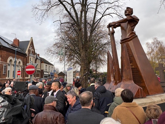 Fighting from Home statue