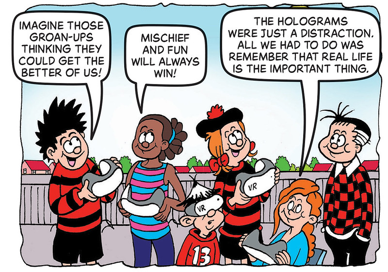 Dennis the Menace and other Beano comic characters