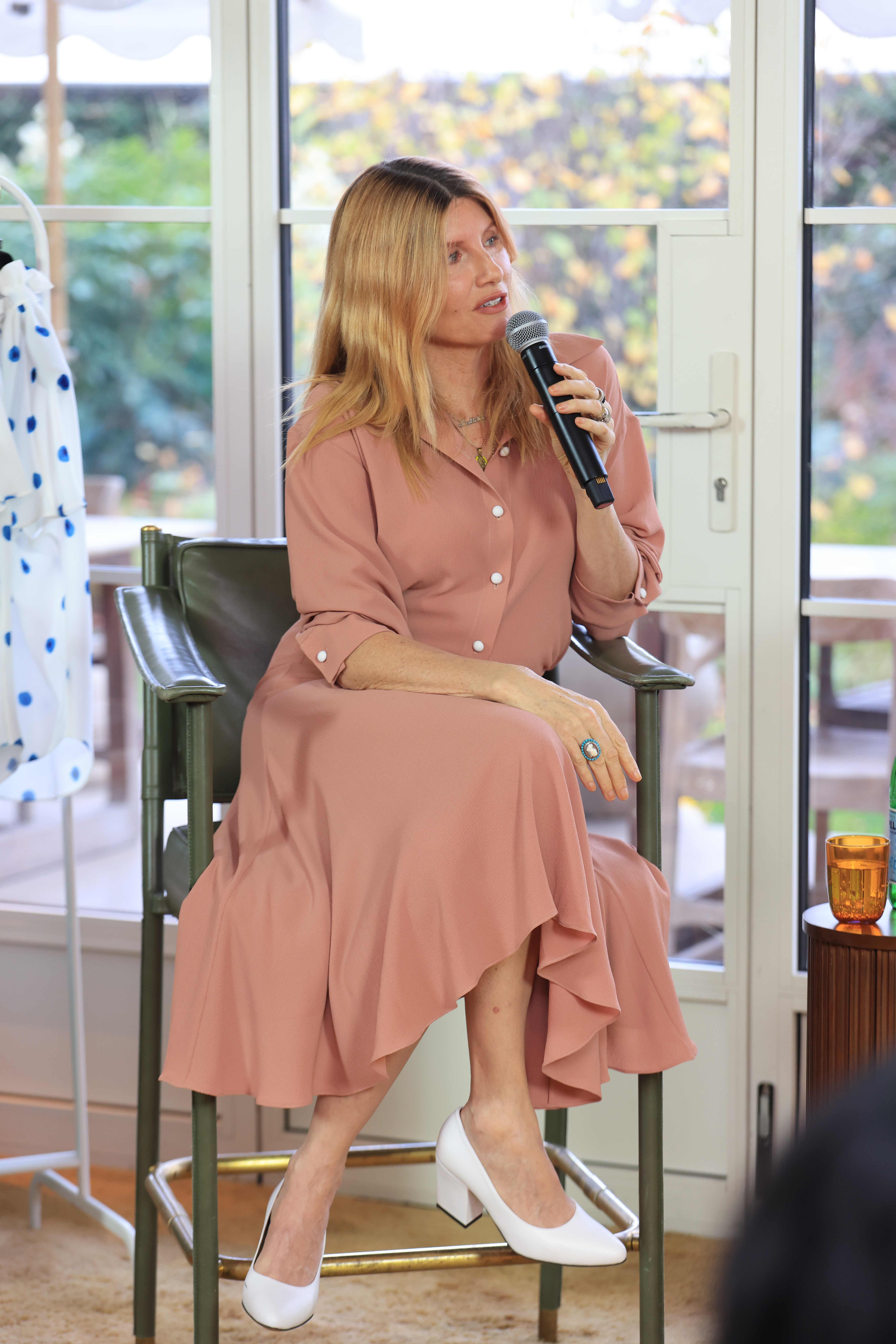 Sharon Horgan speaking into mic