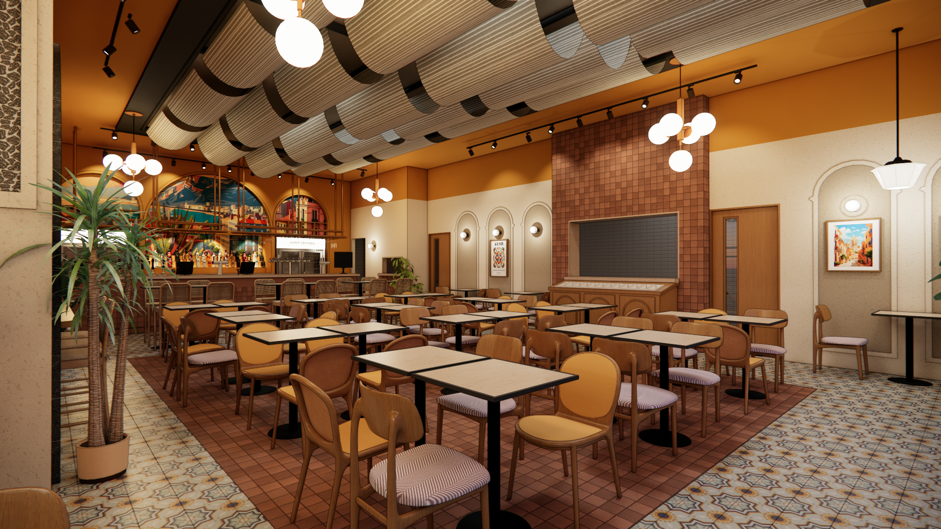 Interior view of a Wetherspoon