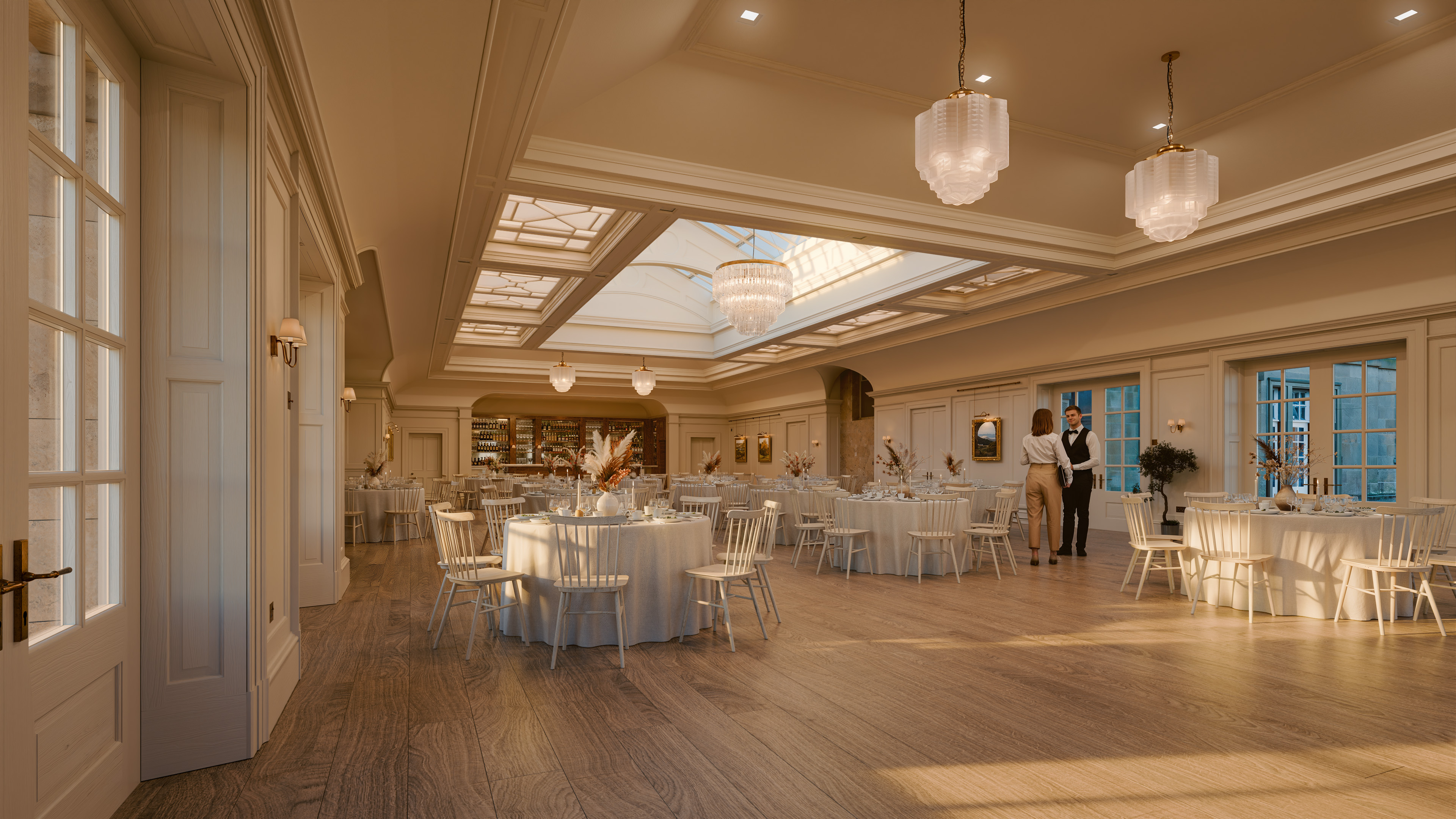 An artist's impression of the King's Hall interior