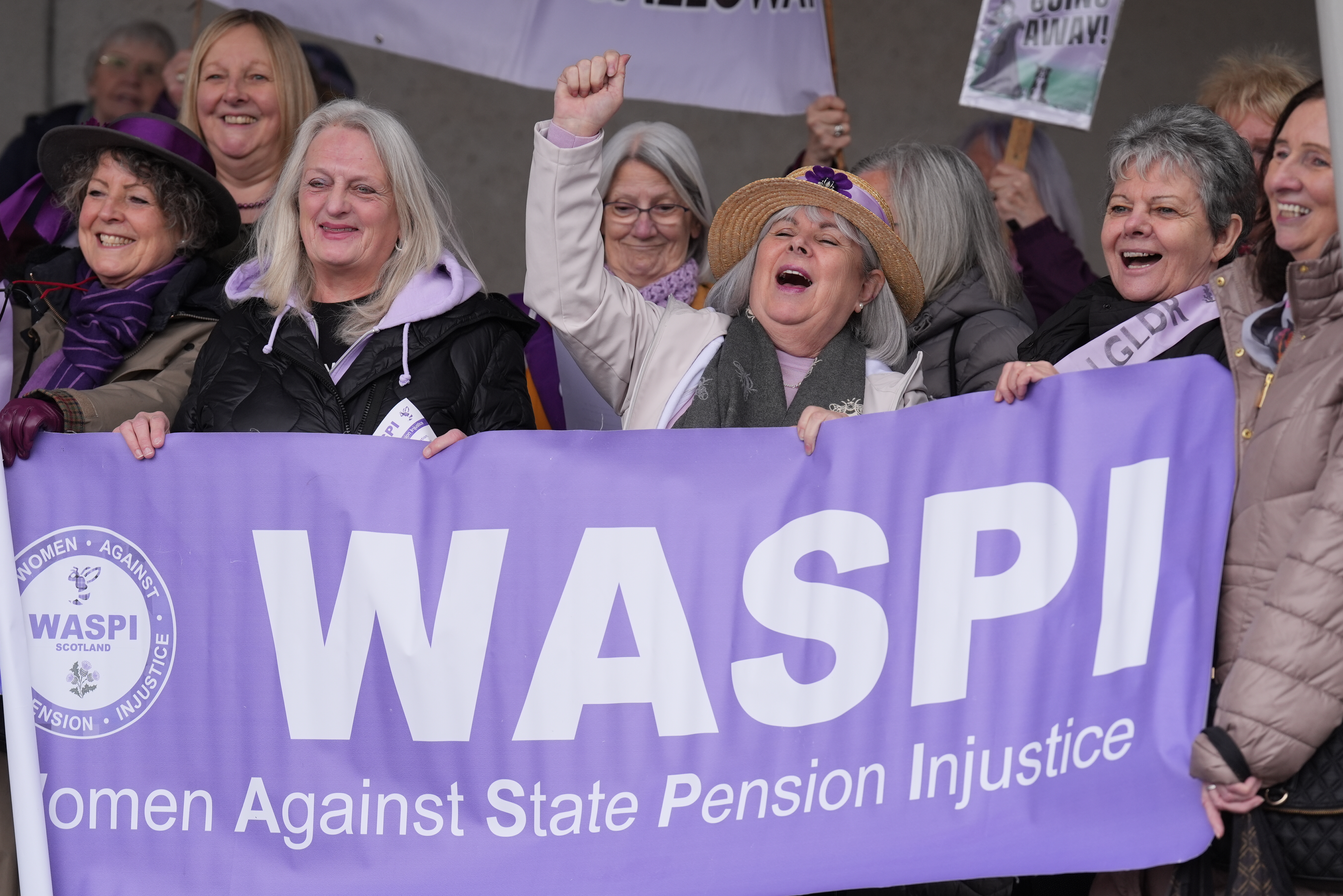 Waspi women campaigners