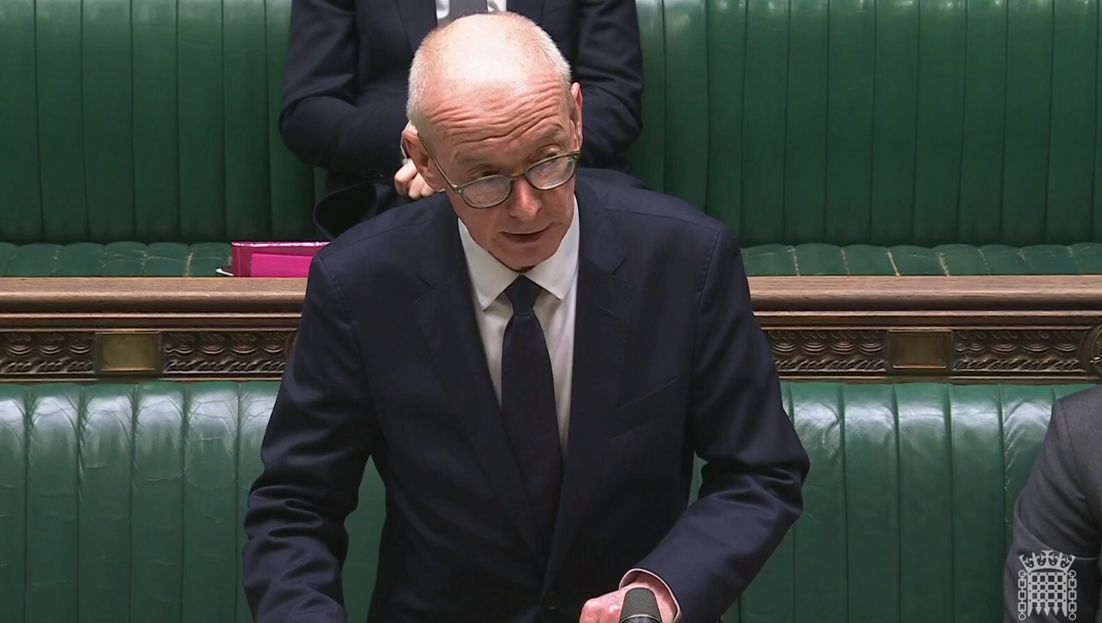 Pat McFadden standing why delivering a statement in the House of Commons