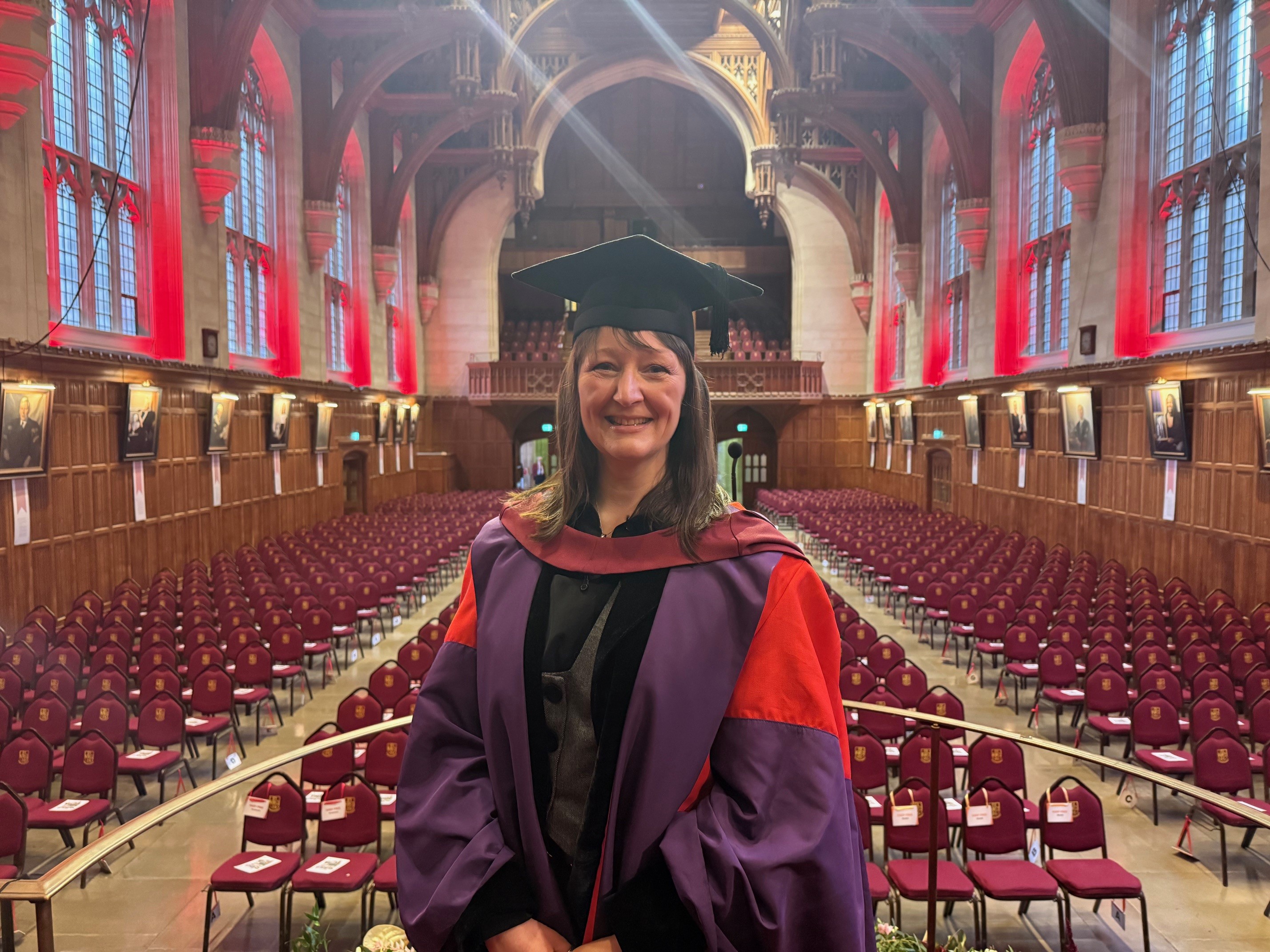 EmmaLucy Cole in the Great Hall (University of Bristol/PA)