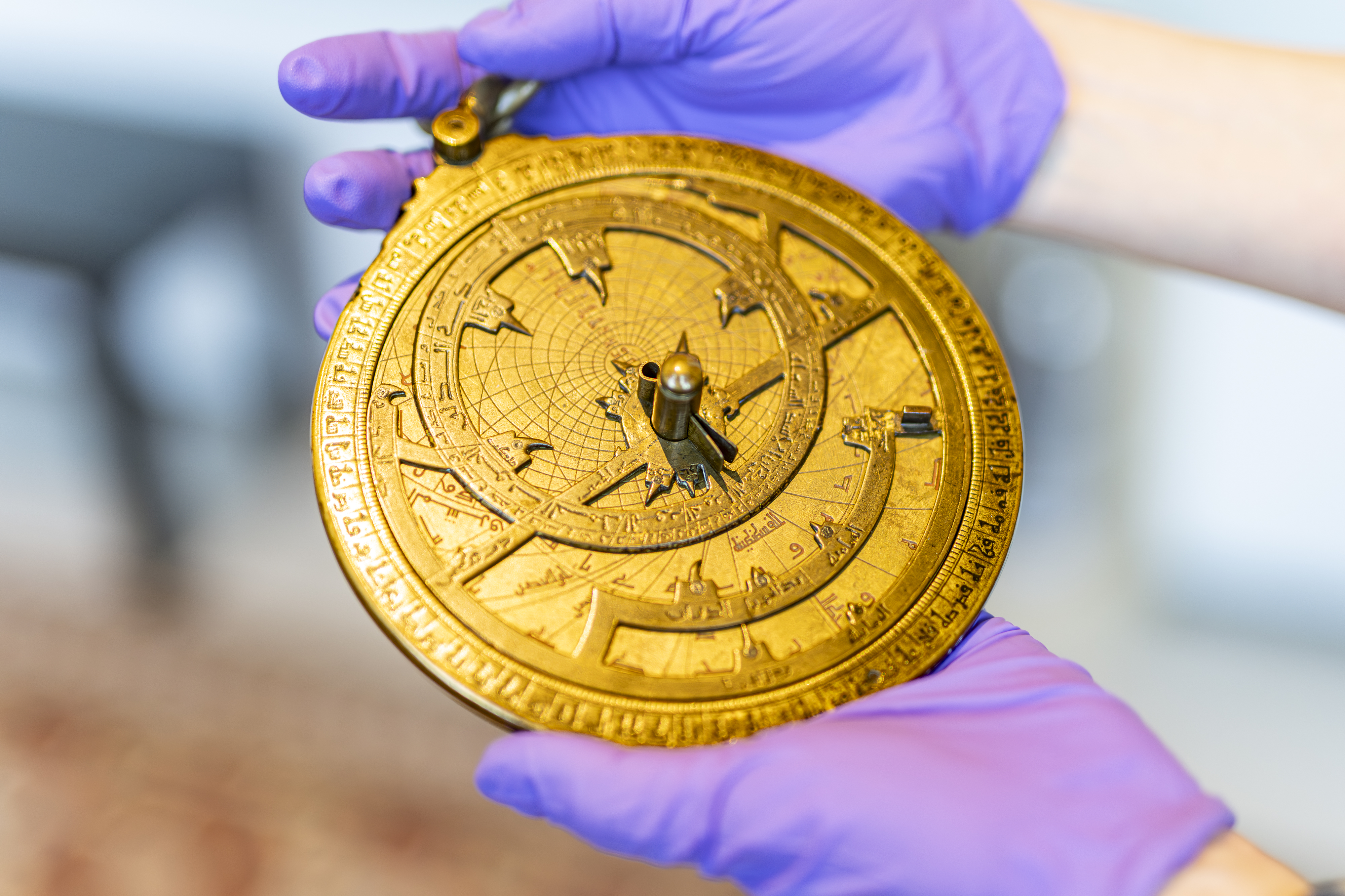 The astrolabe was used for charting the position of the stars (Andy Catlin/PA)