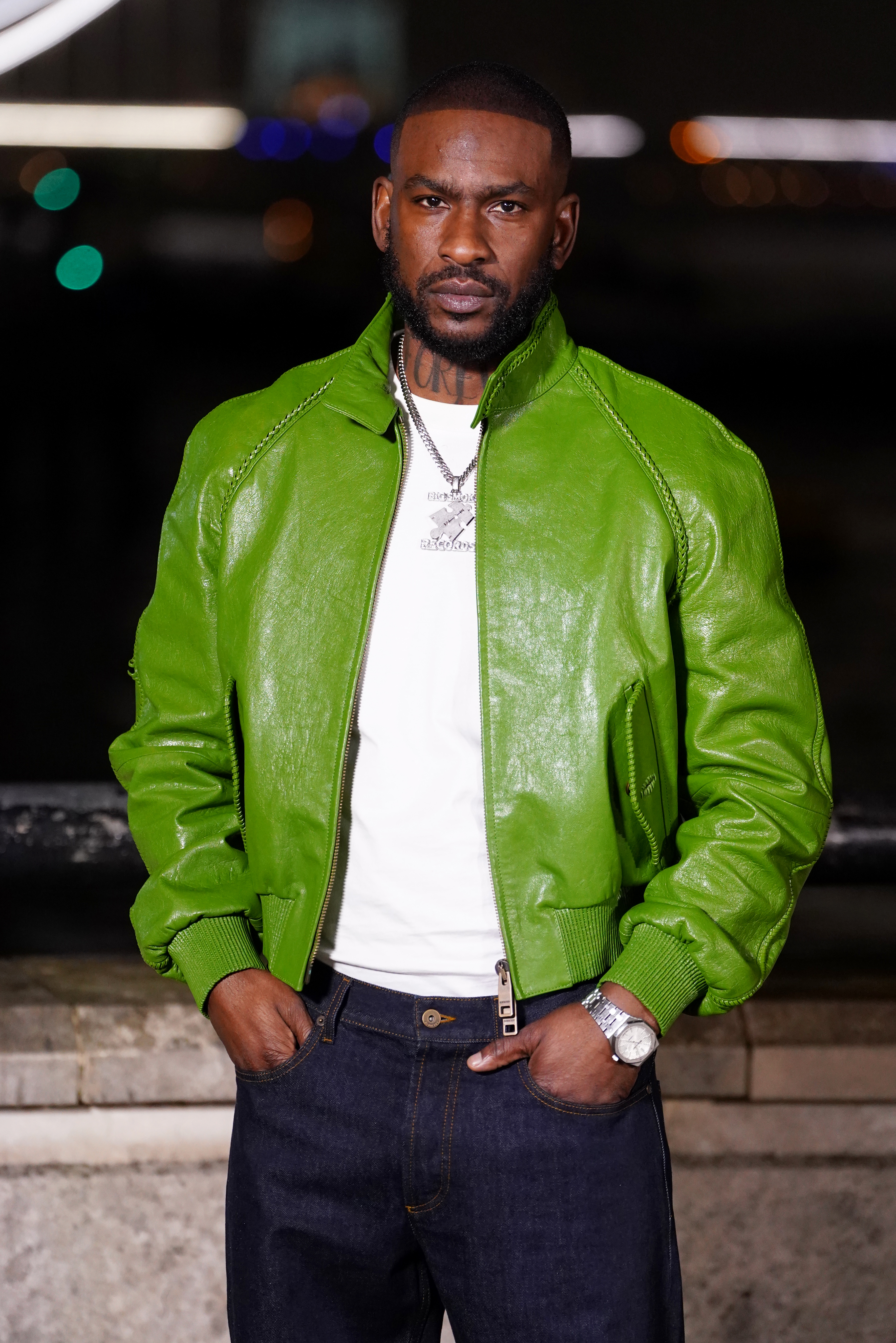Skepta attends the Burberry show at 1 Old Billingsgate Walk, London, during London Fashion Week. Picture date: Monday February 23, 2026.