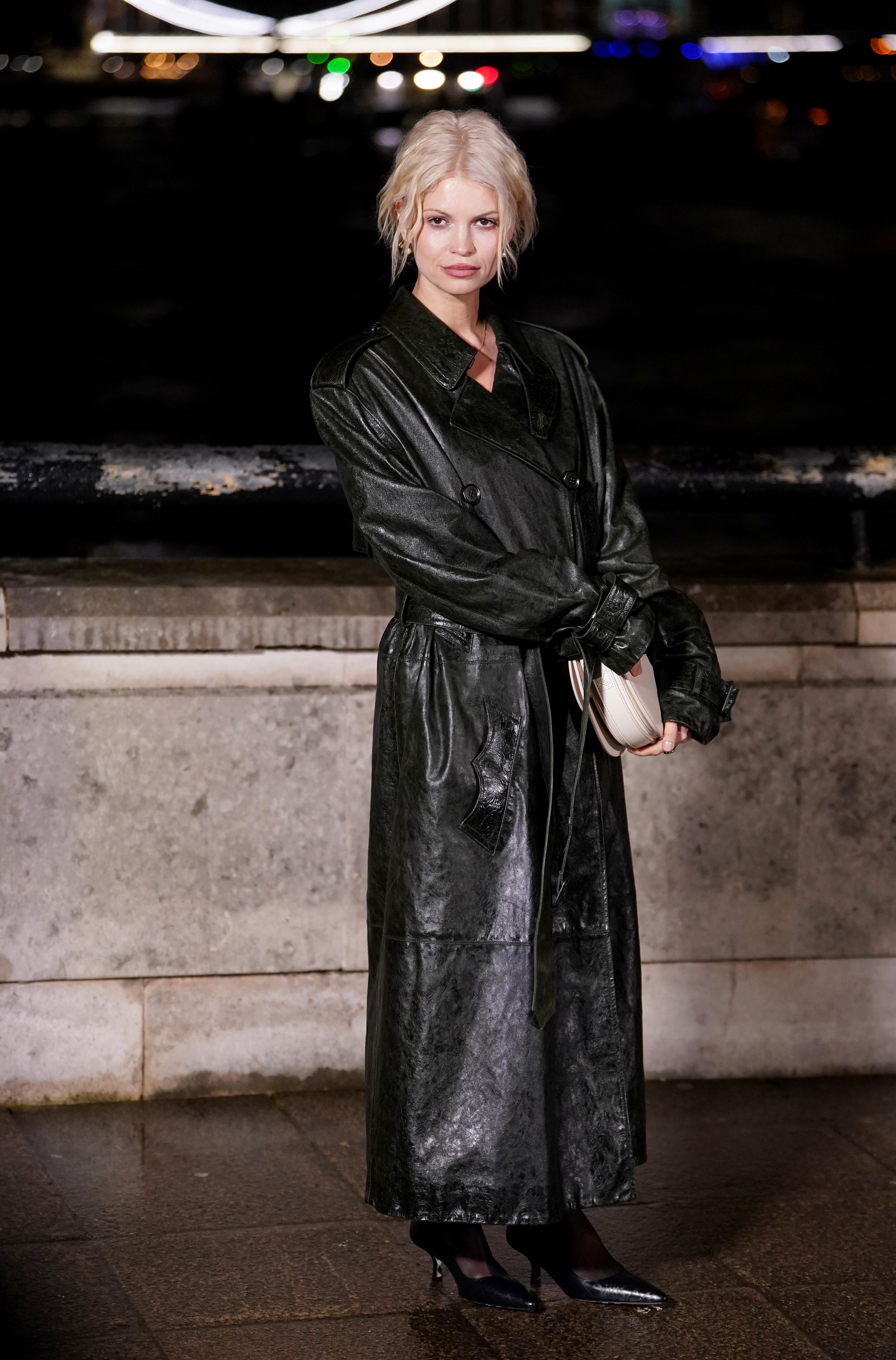 Pixie Geldof attends the Burberry show at 1 Old Billingsgate Walk, London, during London Fashion Week. Picture date: Monday February 23, 2026.
