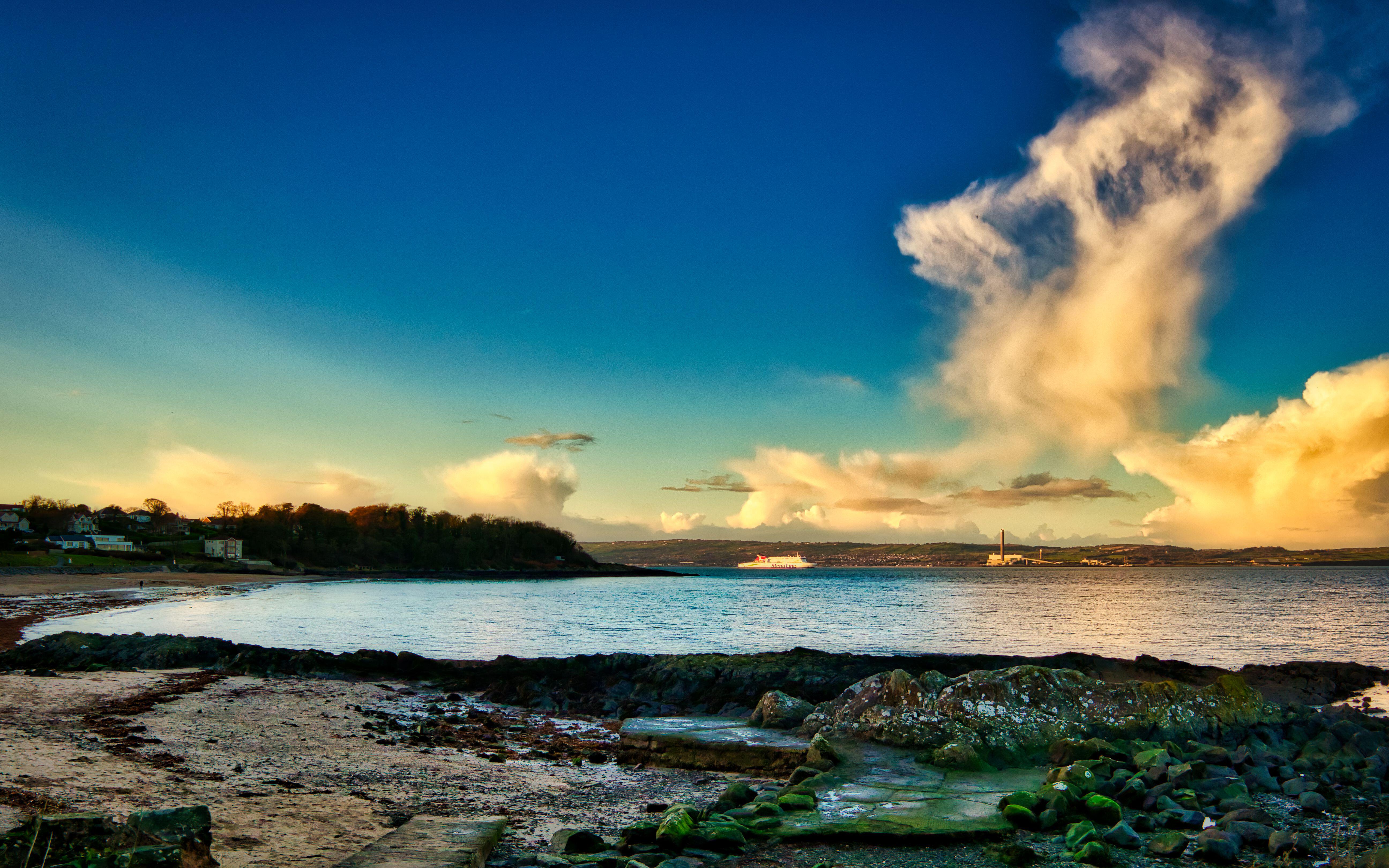 Sunset on Helen's Bay on Belfast Lough