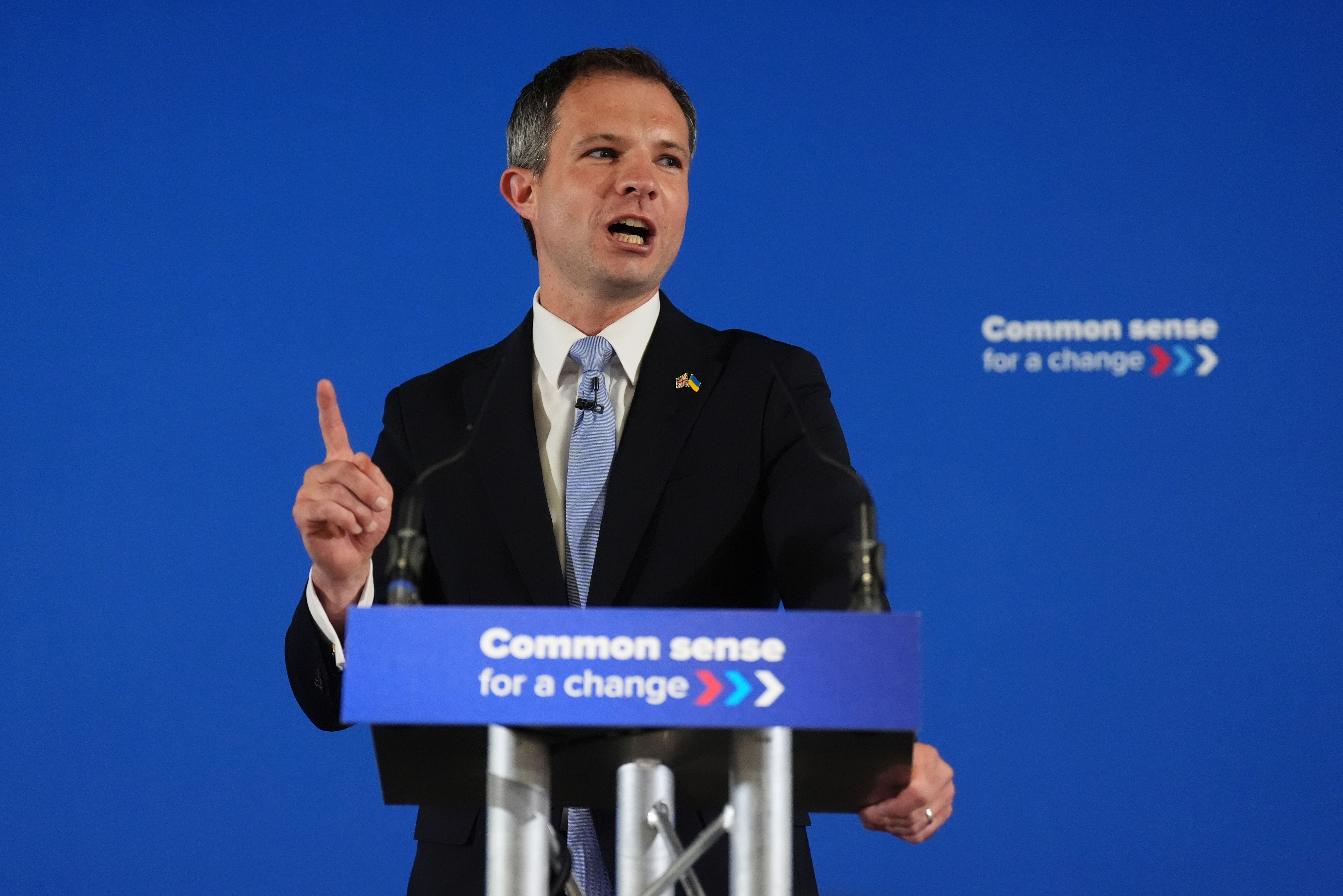 MP Andrew Bowie speaks at a Scottish Tory party conference