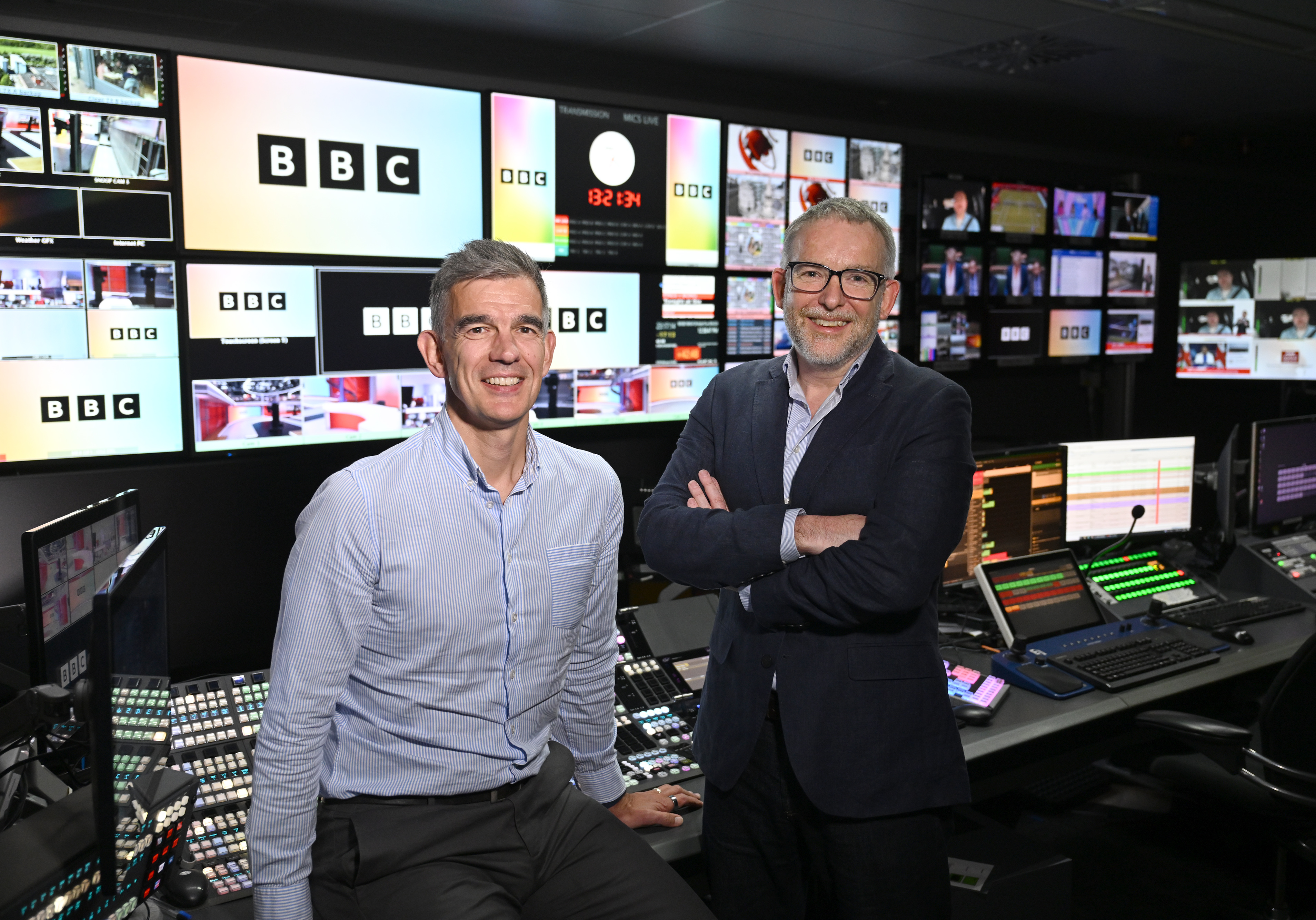 BBC director-general Matt Brittin, left, and newly appointed deputy director-general Rhodri Talfan Davies