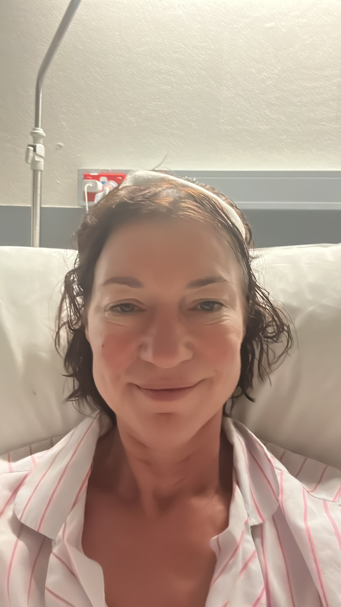 Jo Fuller in hospital