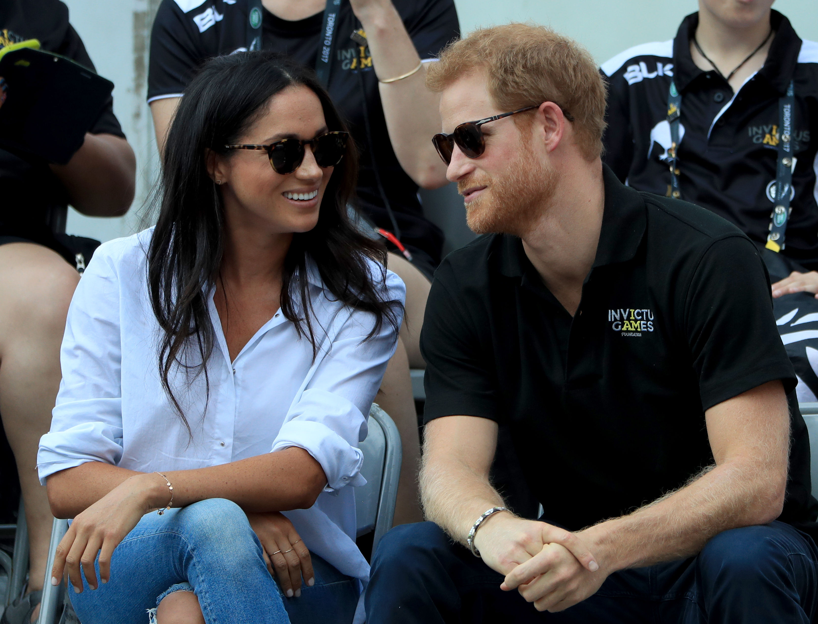 Harry and Meghan at the 2017 Invictus Games