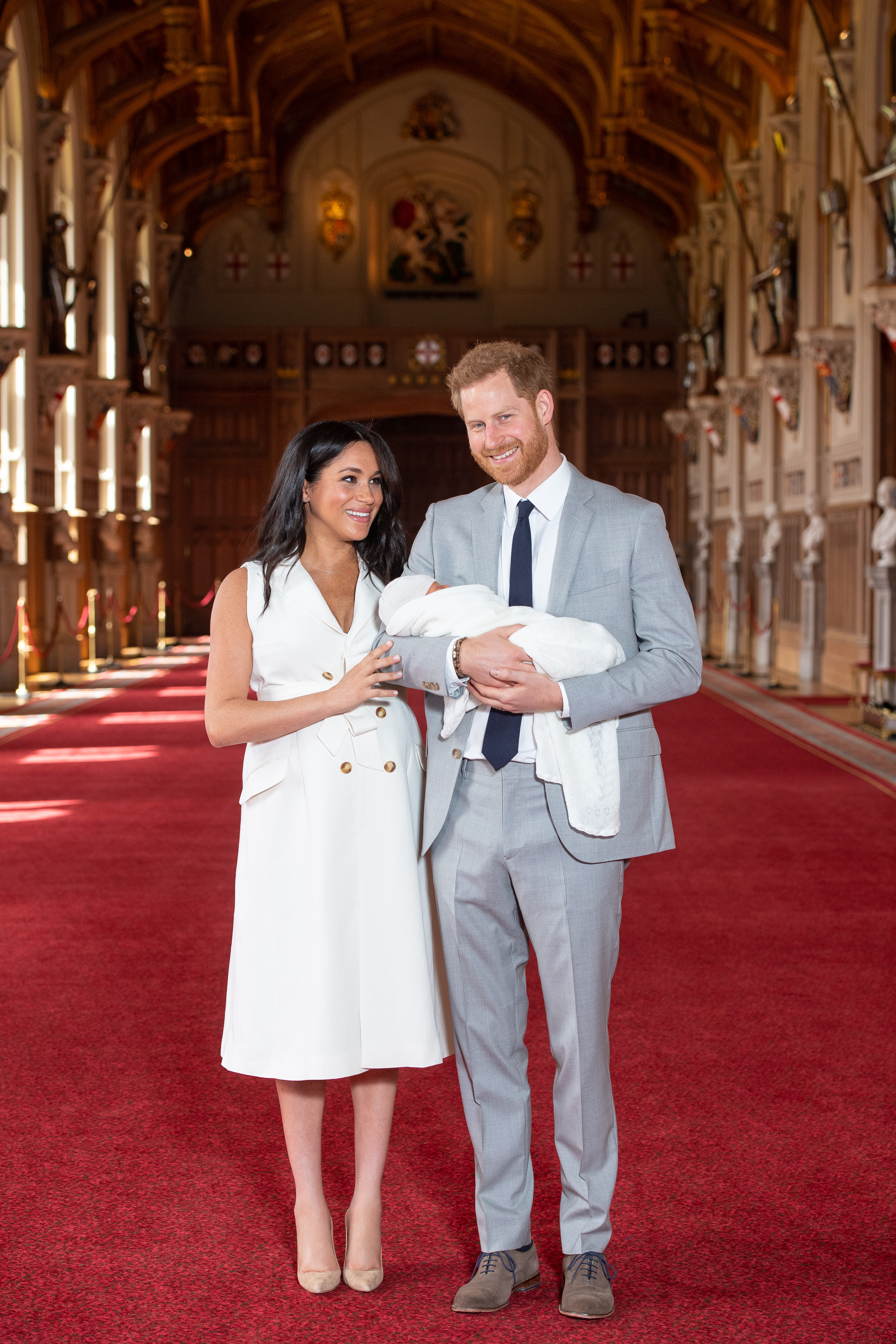 Meghan and Harry with Archie
