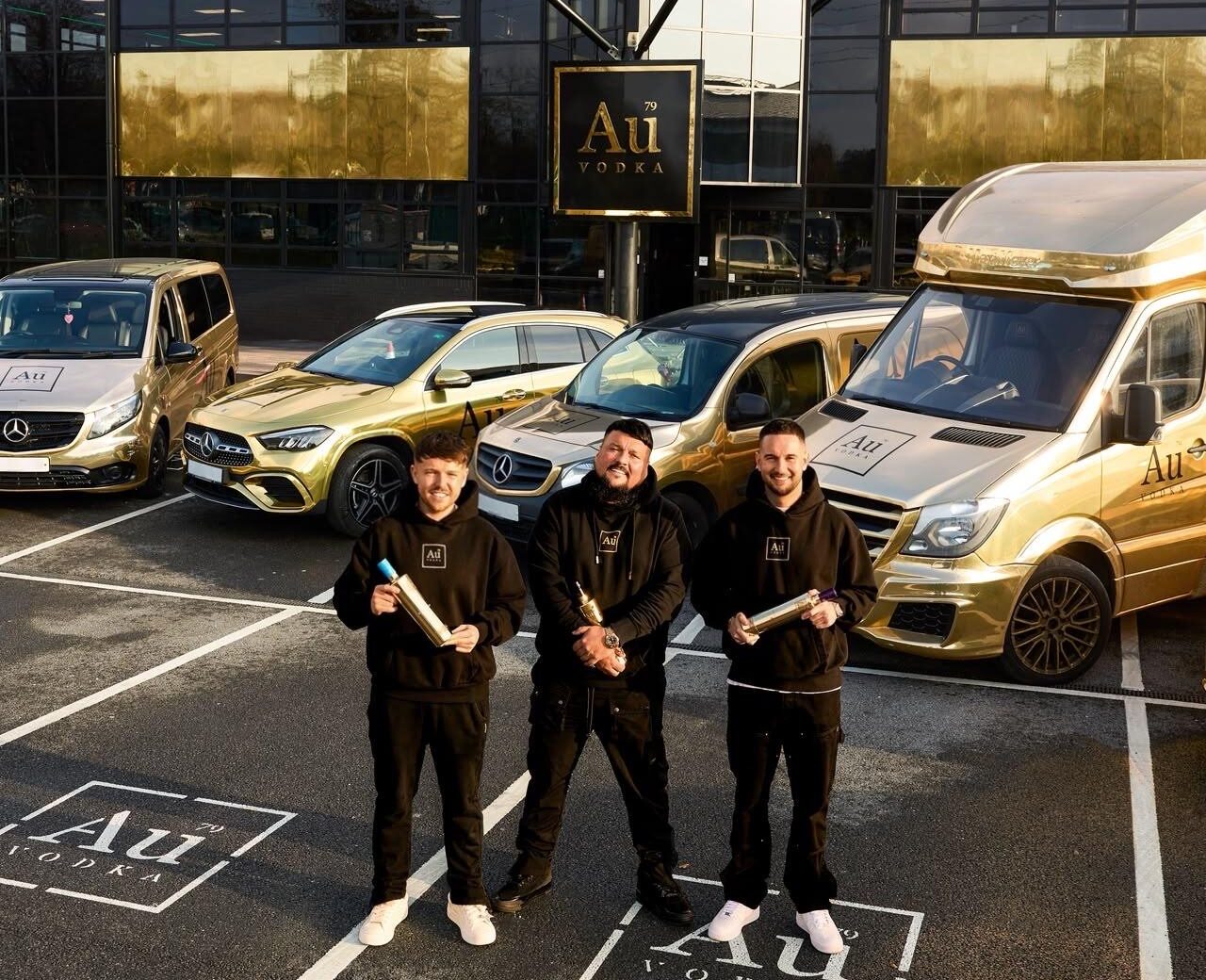 Charlie Morgan (left), Charlie Sloth and Jackson Quinn (right)