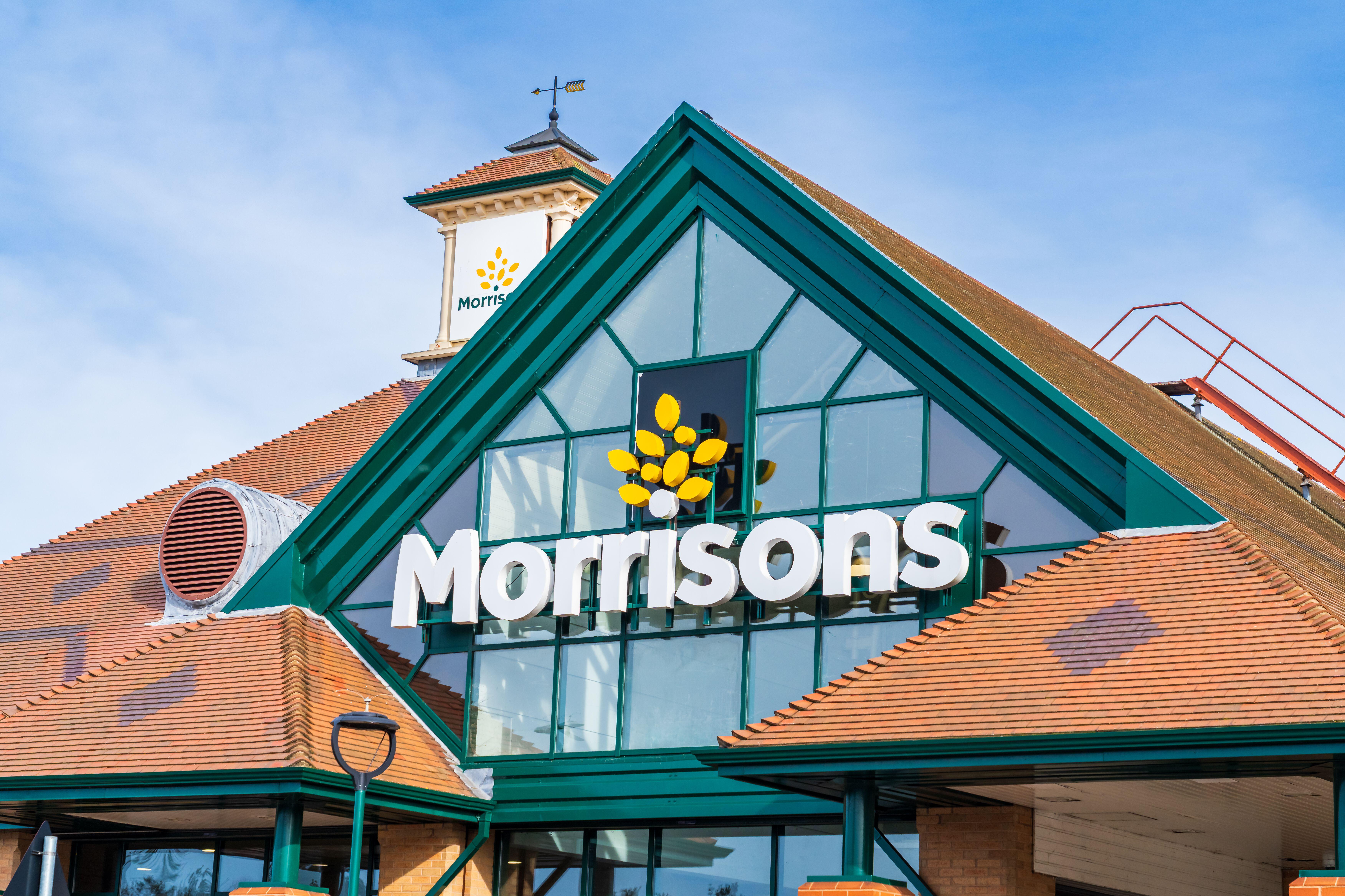 External signage of a Morrisons store