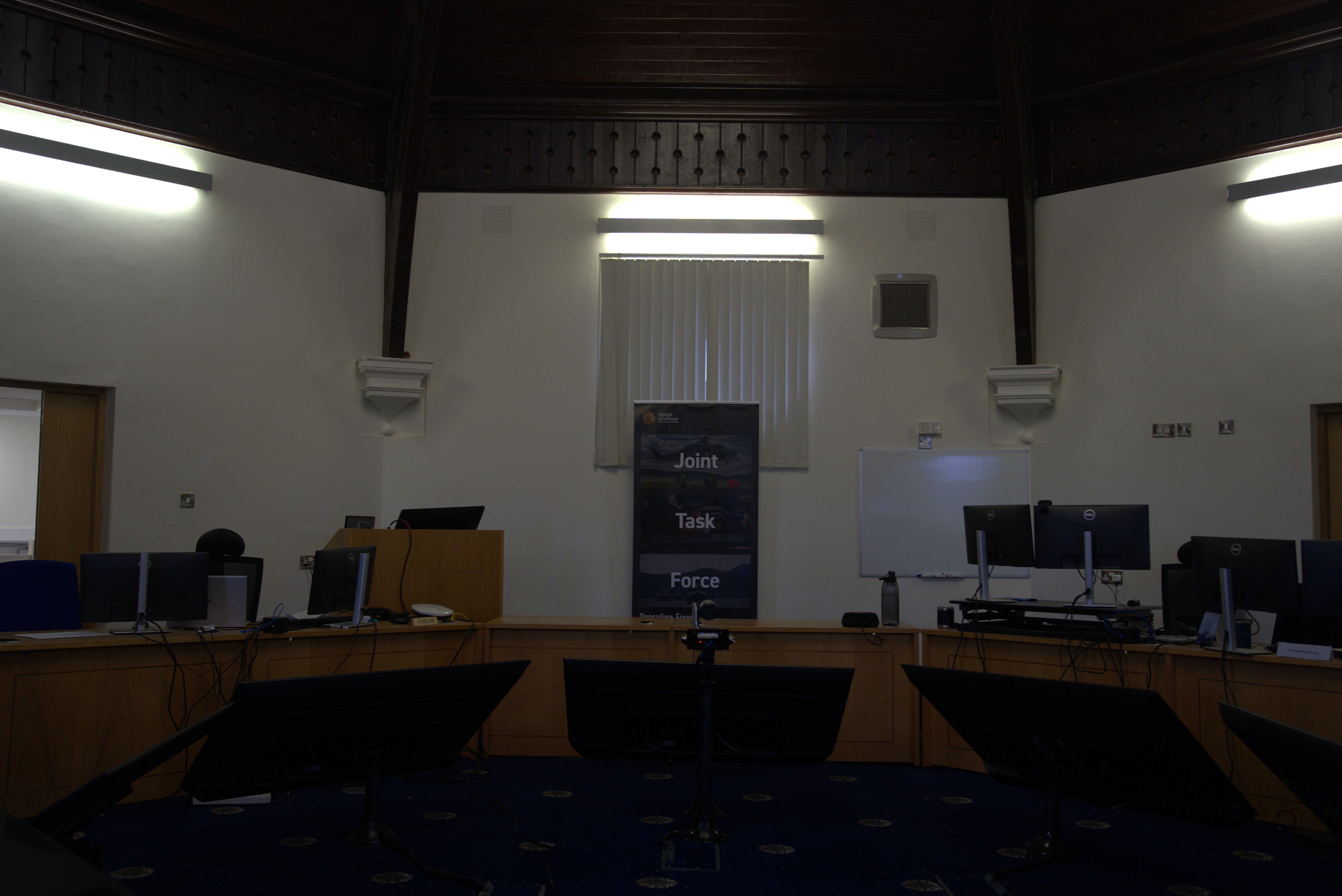View of the interior of the Octagon control centre
