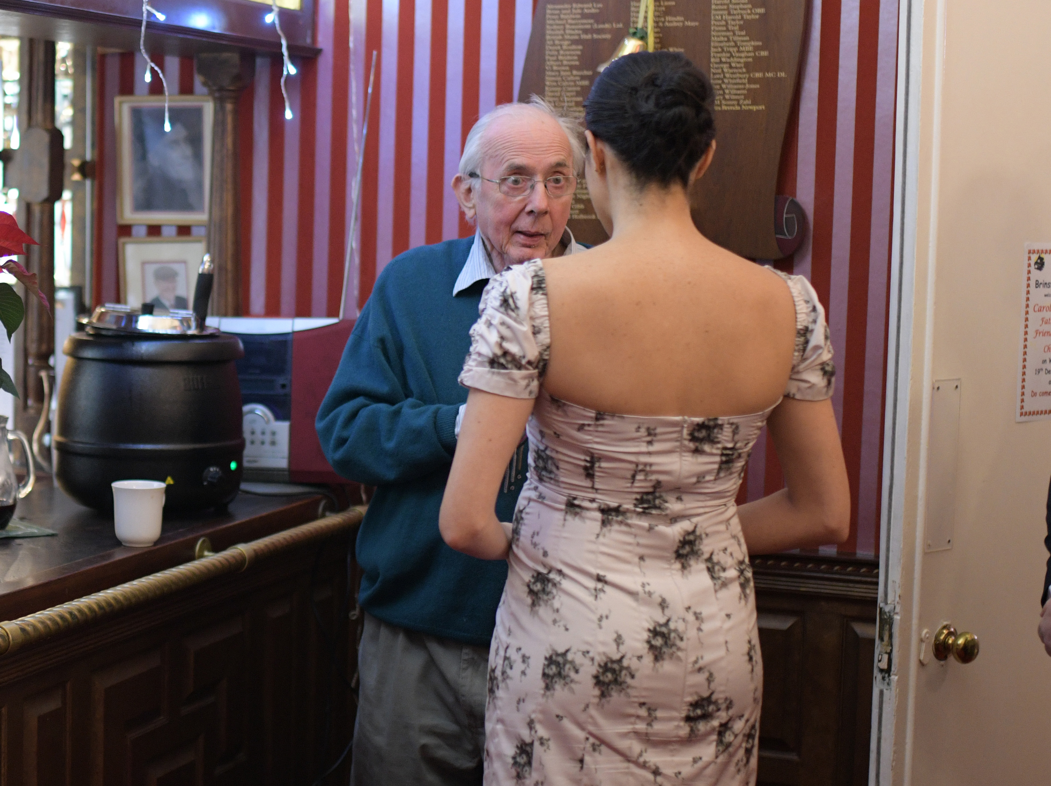 Richard O'Sullivan speaking to the Duchess of Sussex