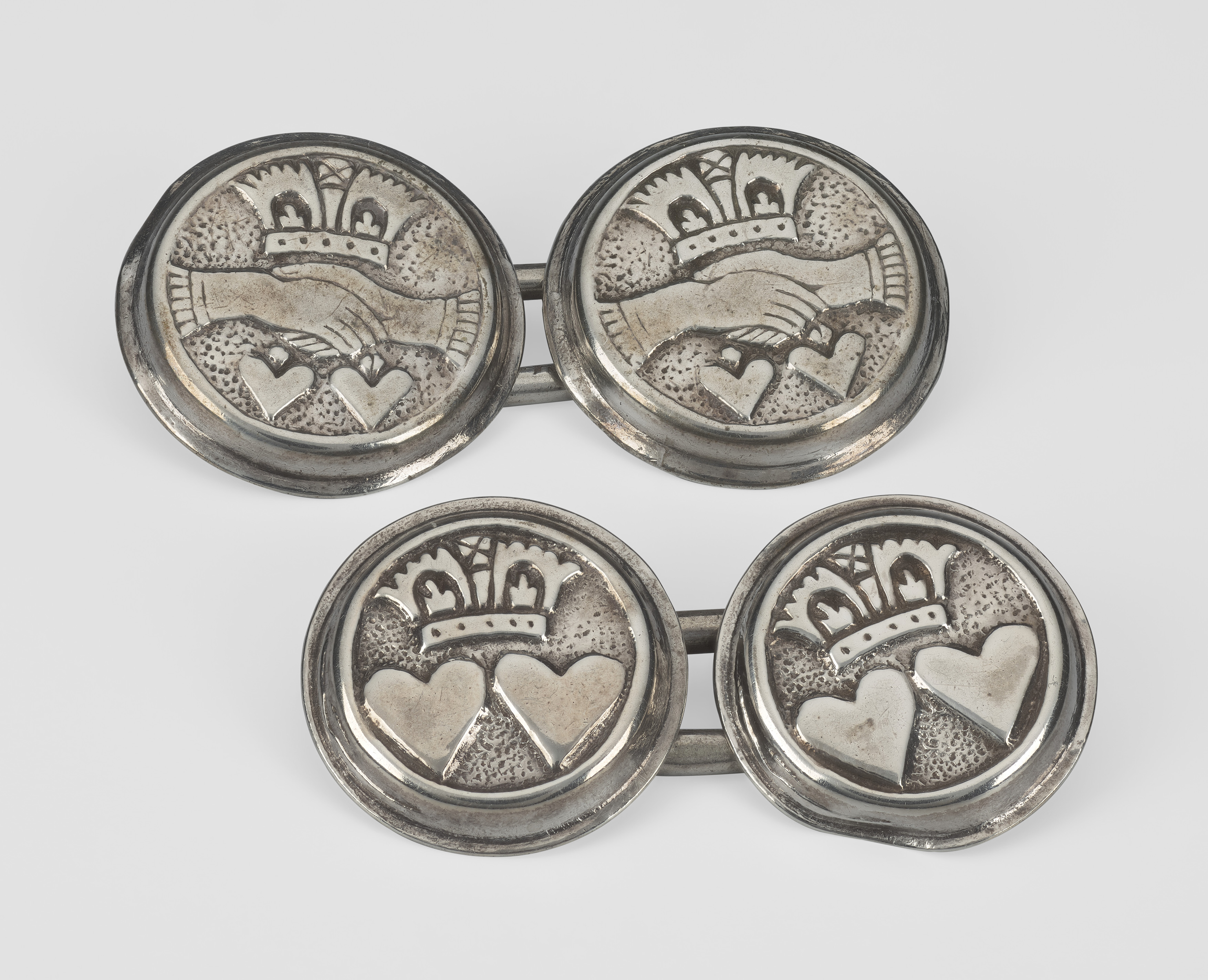 Cufflinks, dating from around 1640, said to have been worn by Charles I on the scaffold