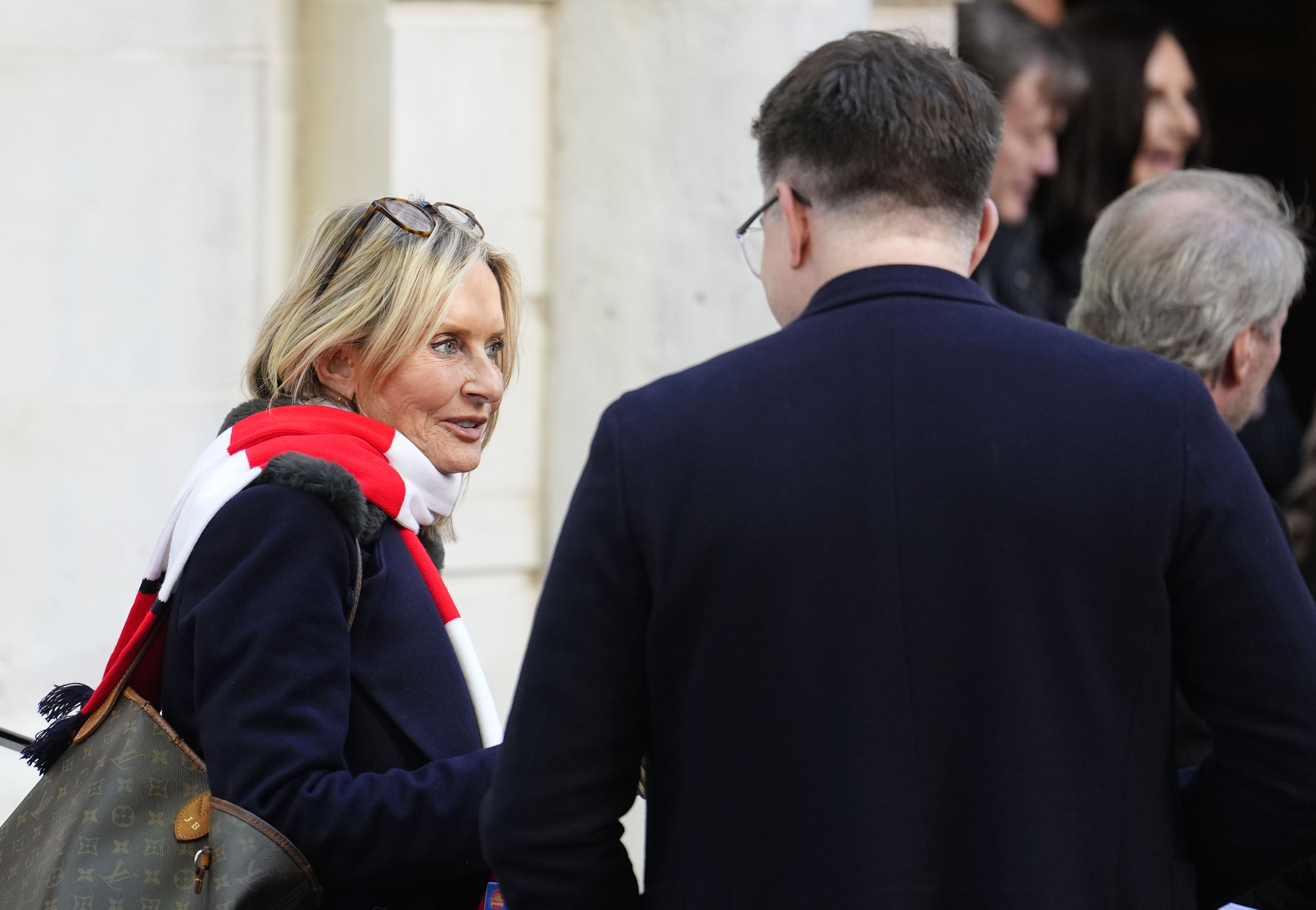 Jacquie Beltrao seen outside St Bride's Church