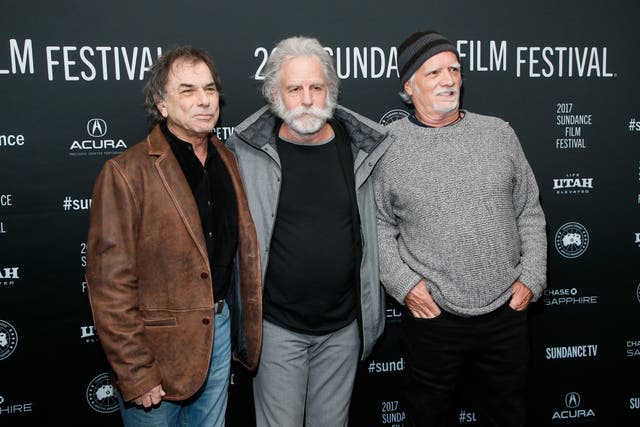 Mickey Hart, from left, Bob Weir and Bill Kreutzmann