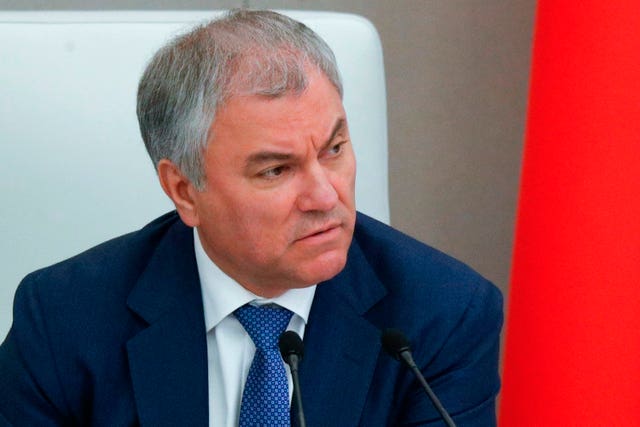 Speaker of the State Duma Vyacheslav Volodin