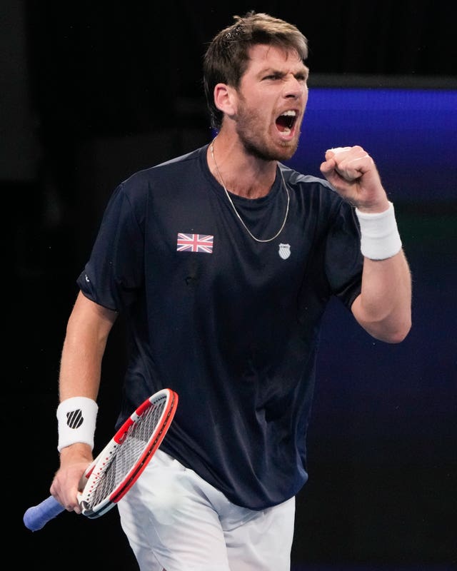 Cameron Norrie celebrates