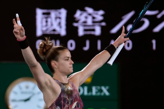 Maria Sakkari was given a real battle by Diana Shnaider
