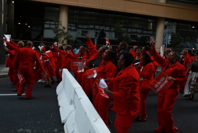 Members of the Economic Freedom Fighters