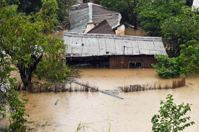 Houses under water