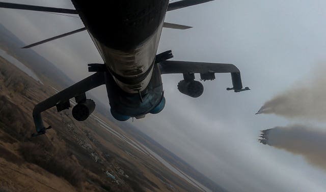 Russia Ukraine War Helicopter Unit
