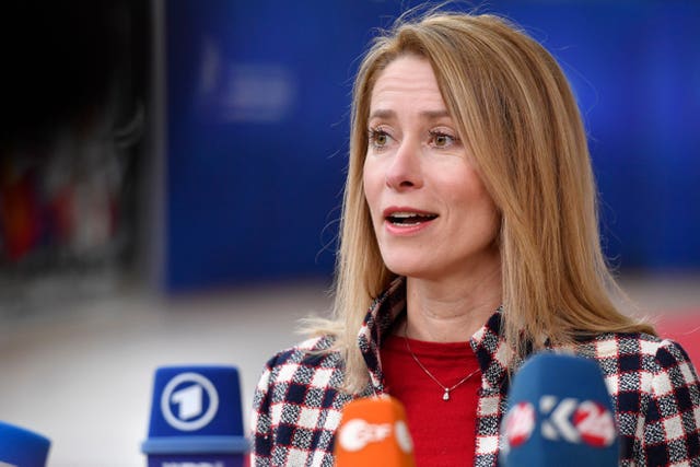 Estonian Prime Minister Kaja Kallas