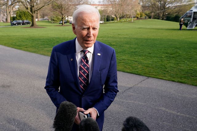 US president Joe Biden