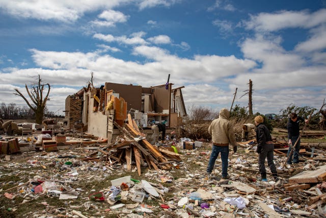 Tornado damage
