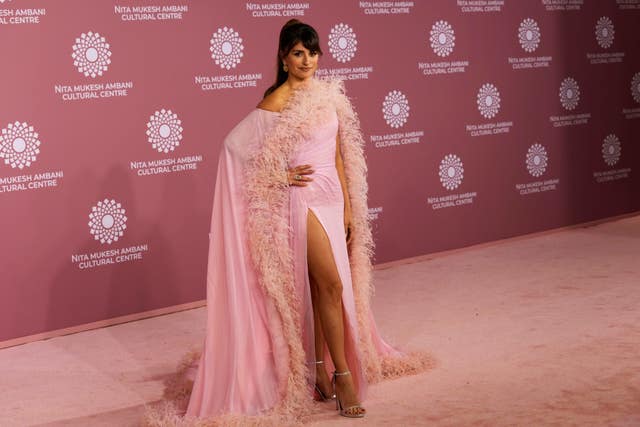 Penélope Cruz attends the second day inaugural function of the Nita Mukesh Ambani Cultural Centre in Mumbai