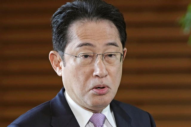 Japanese prime minister Fumio Kishida