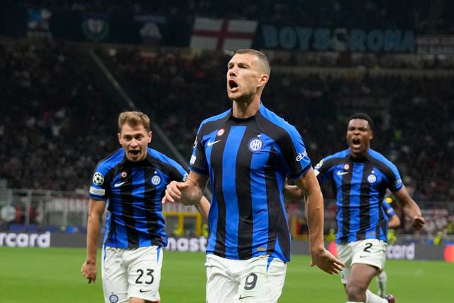 Edin Dzeko put Inter Milan ahead