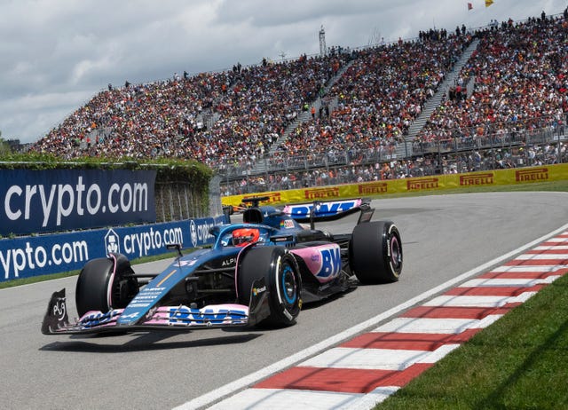 Esteban Ocon drives his Alpine at the Canadian Grand Prix