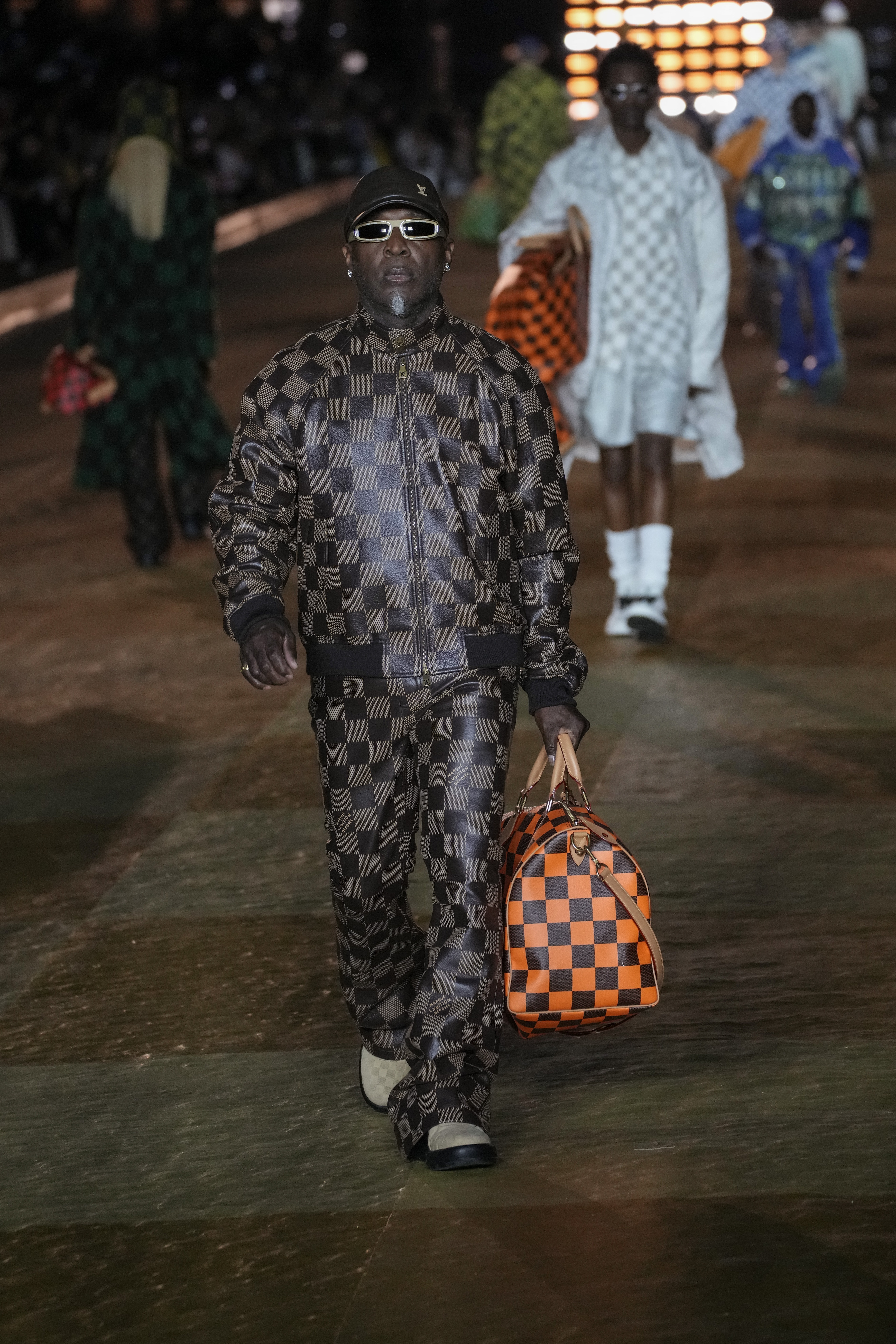A model on the runway