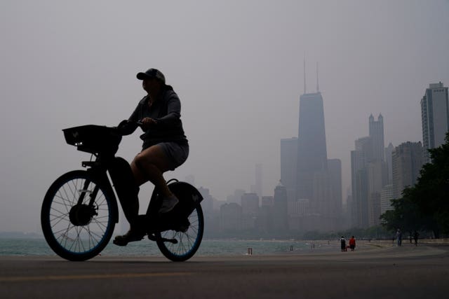 APTOPIX Canada Wildfires Air Quality Great Lakes